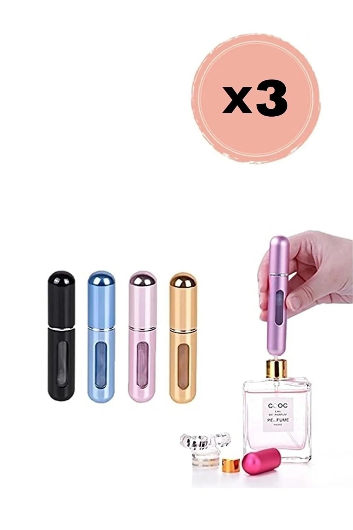 3 menstruations portatives parfum de poche sac à main 5 mml