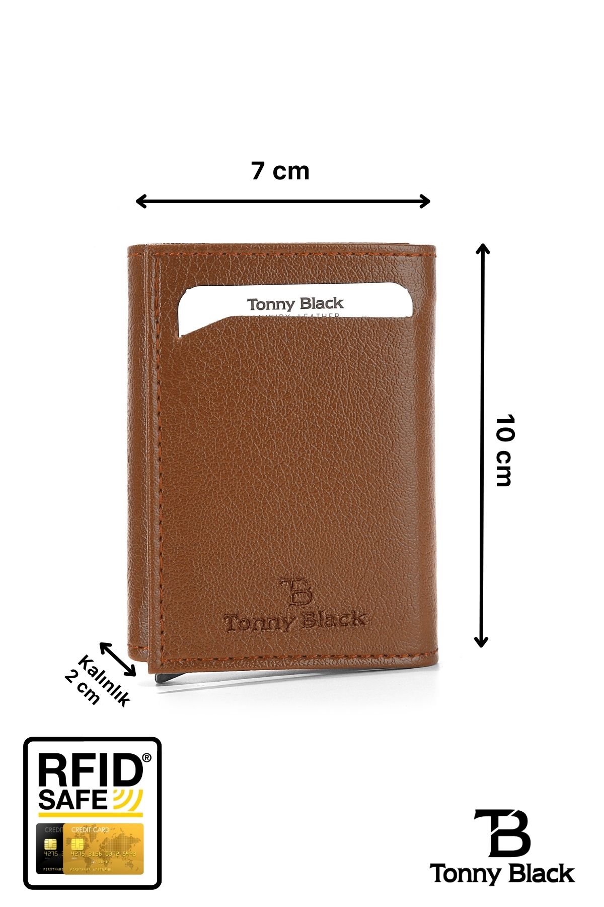 Tonny Black-Original Automatic Mechanism Boxed Rfid Protection Anti-Theft Wallet with Money & Card Holder 5