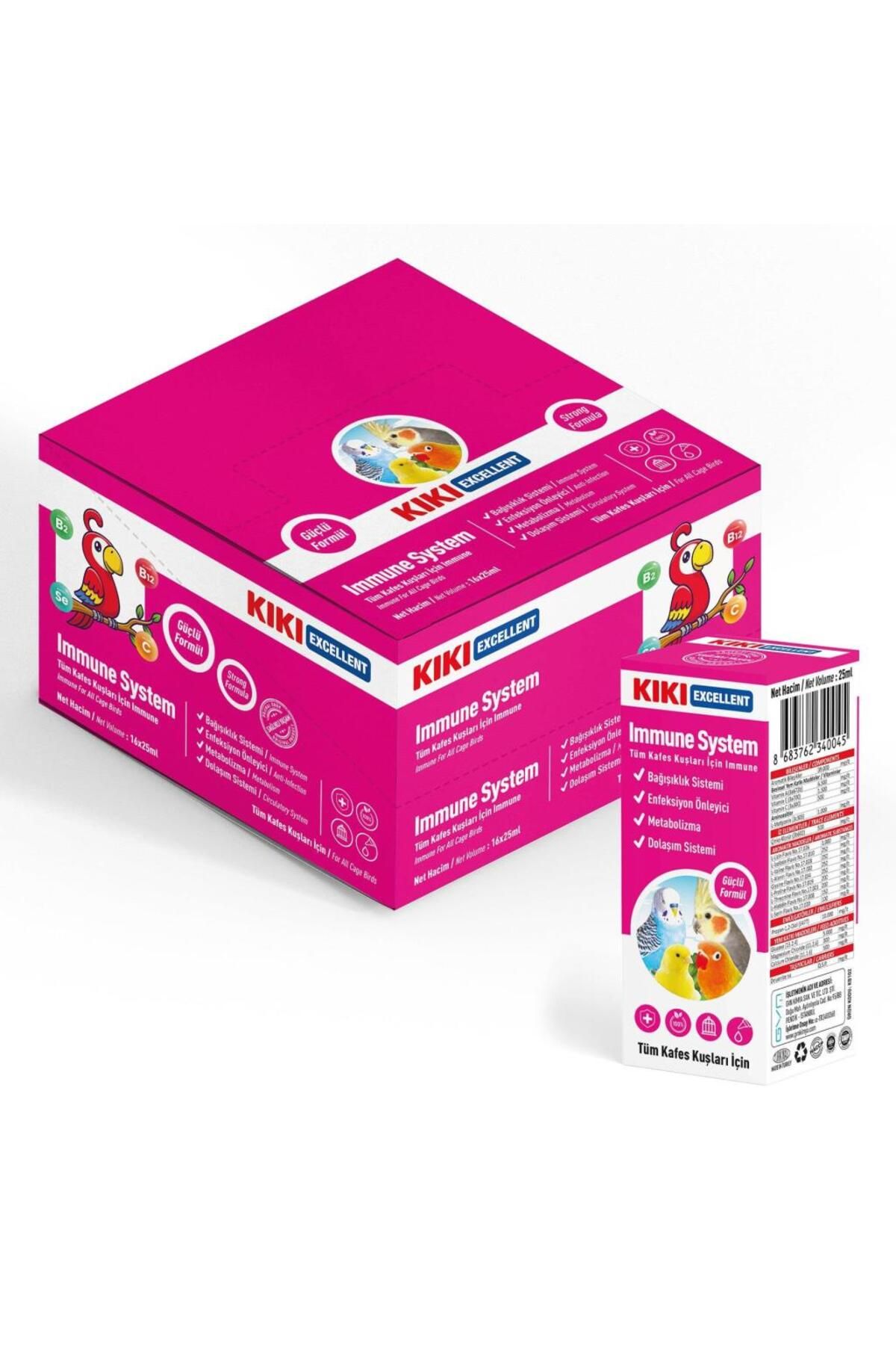 Orqinel KIKI Excellent Kuş Immune System 25 ml. 16 Adet (Kutu) - Petshopundan