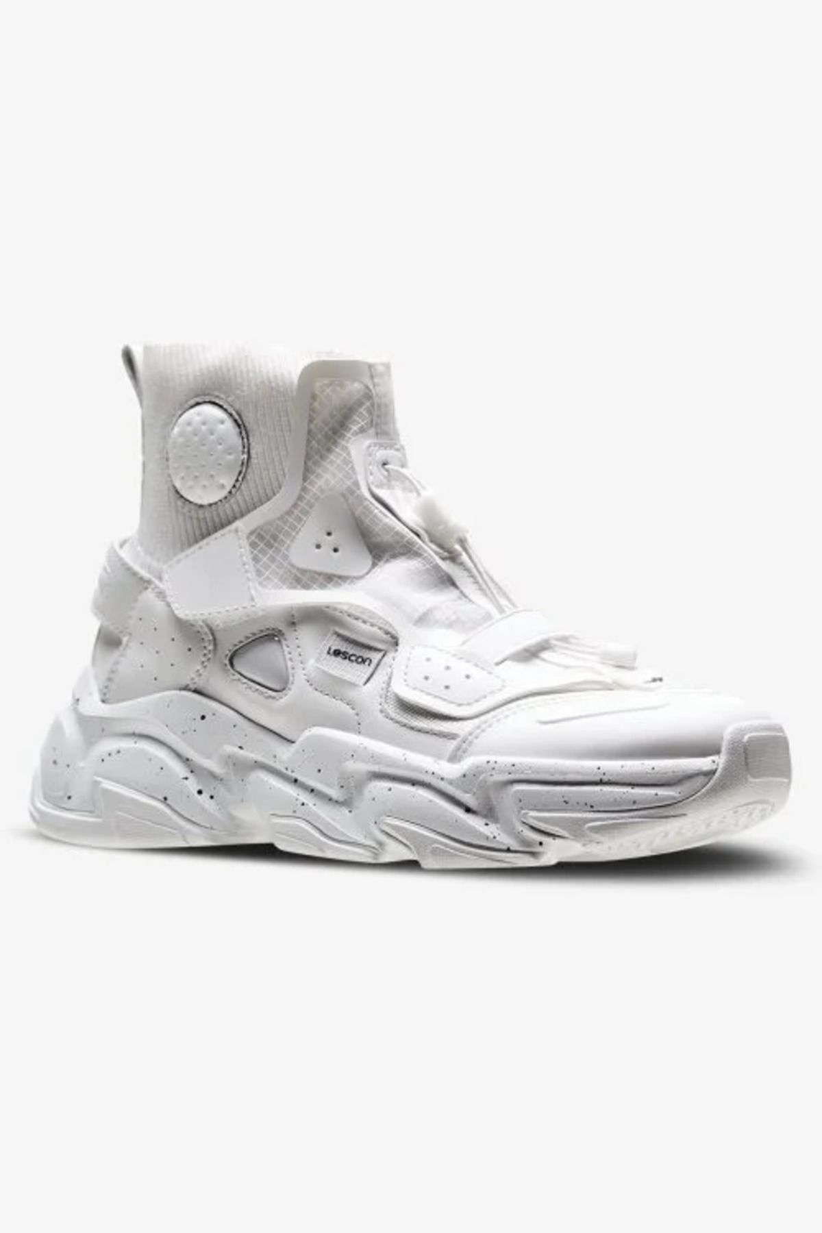 Lescon-Black Airfoam Scroll Sneakers 5