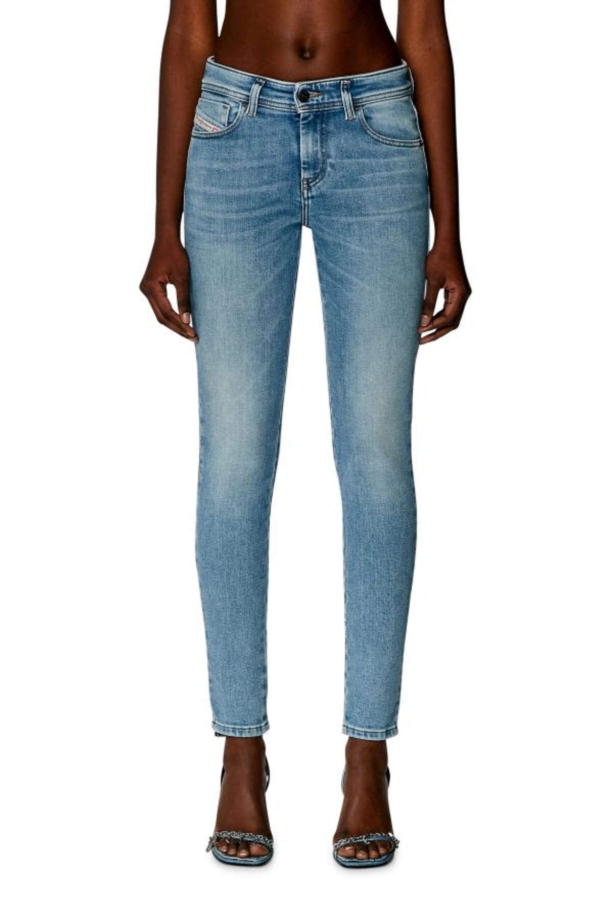 Blauwe DIESEL Skinny jeans 1984 SLANDY-HIGH