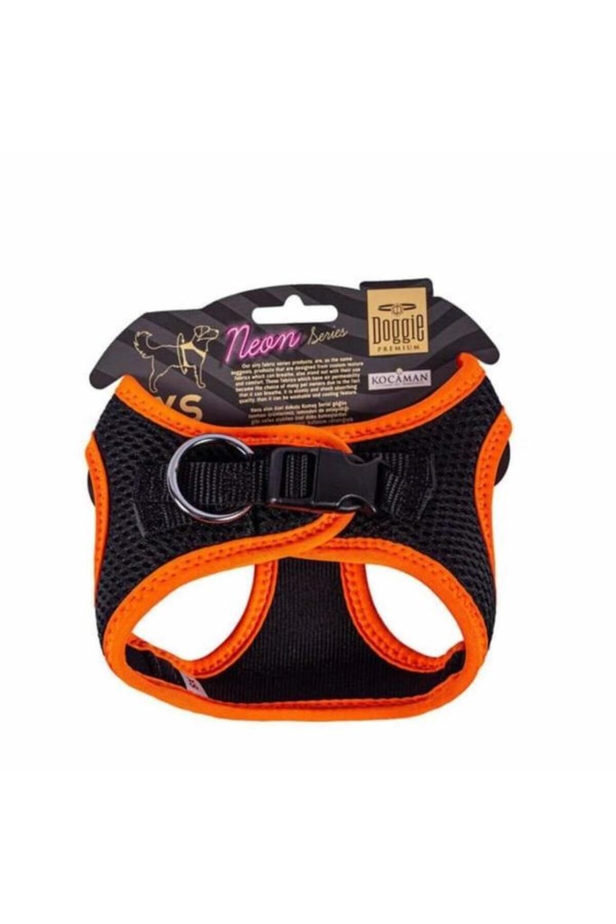 O Dog Furlo Doggie Havalı Dokuma Neon Küçük Irk Köpek Göğüs Tasması Xsmall Turuncu 30-34 Cm
