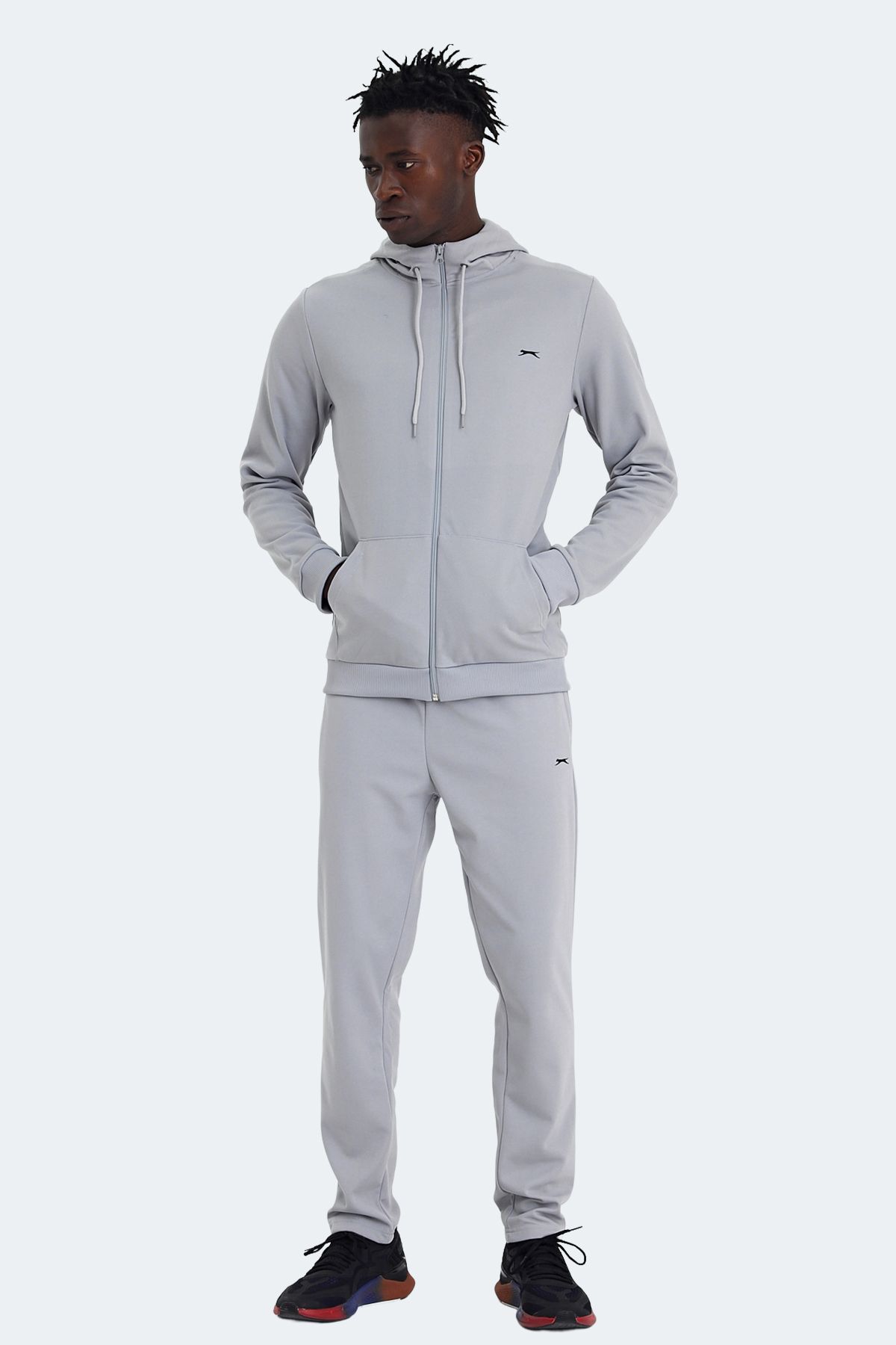 Slazenger-Rich Gray Men's Tracksuit Set 7