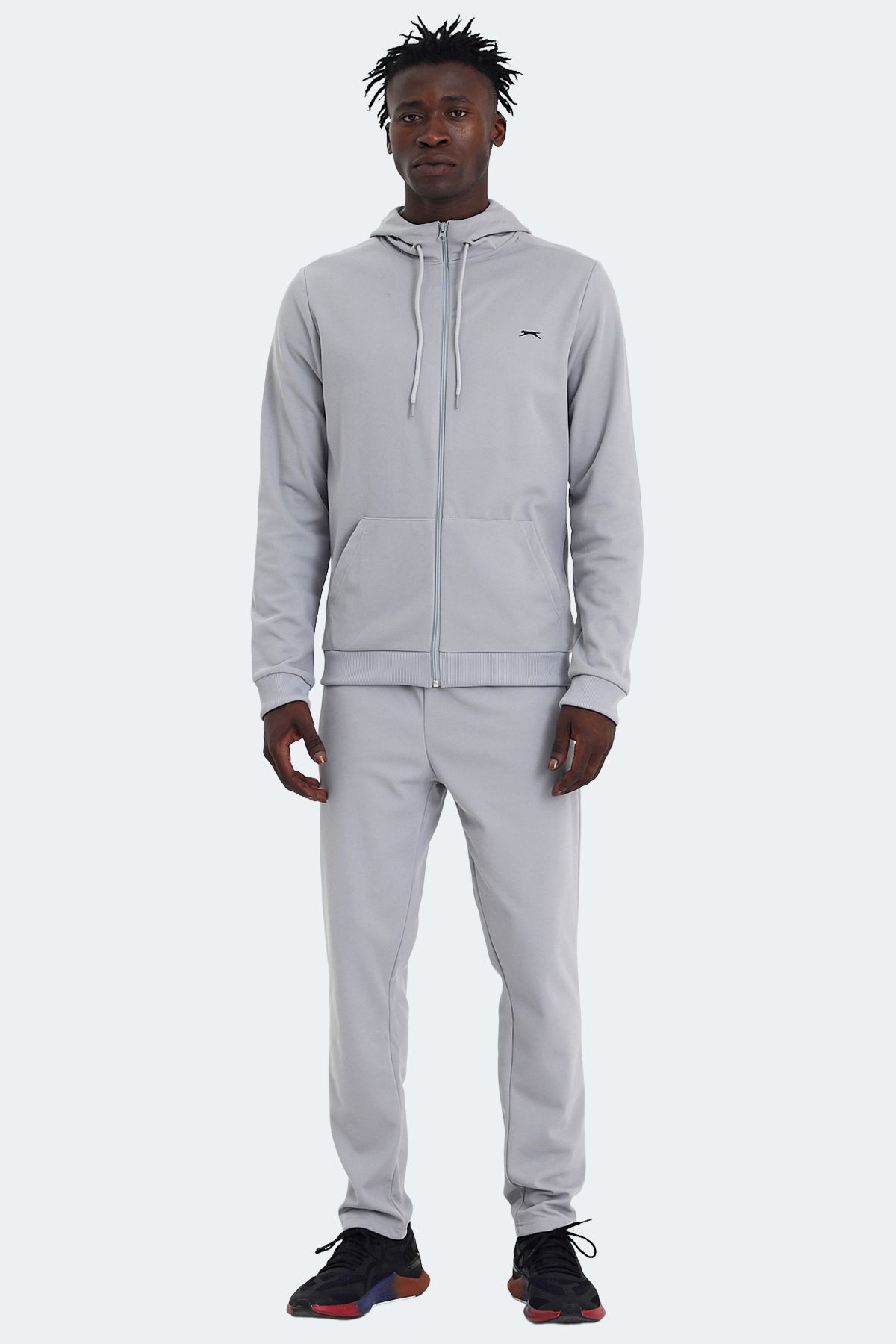 Slazenger-Rich Gray Men's Tracksuit Set 3