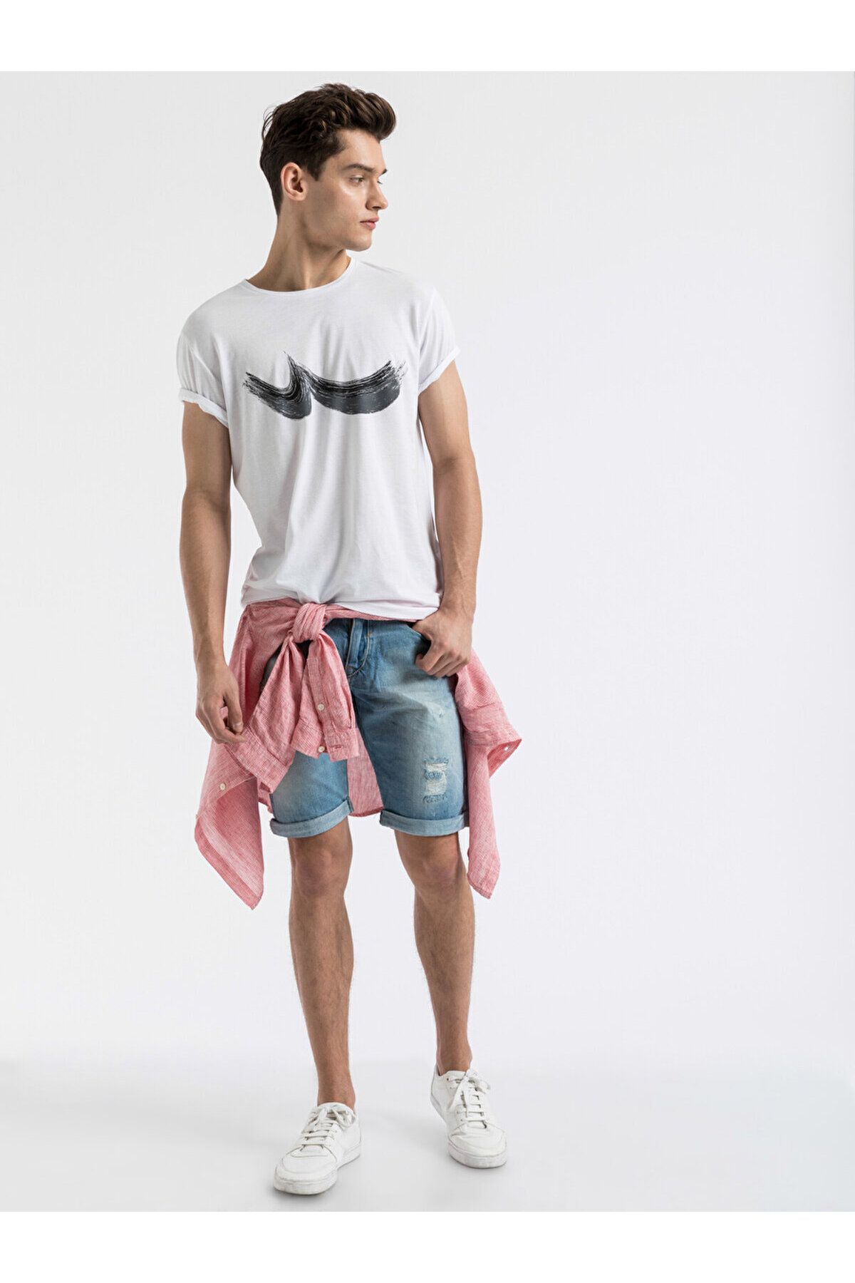Ltb-White T-shirt with logo 5