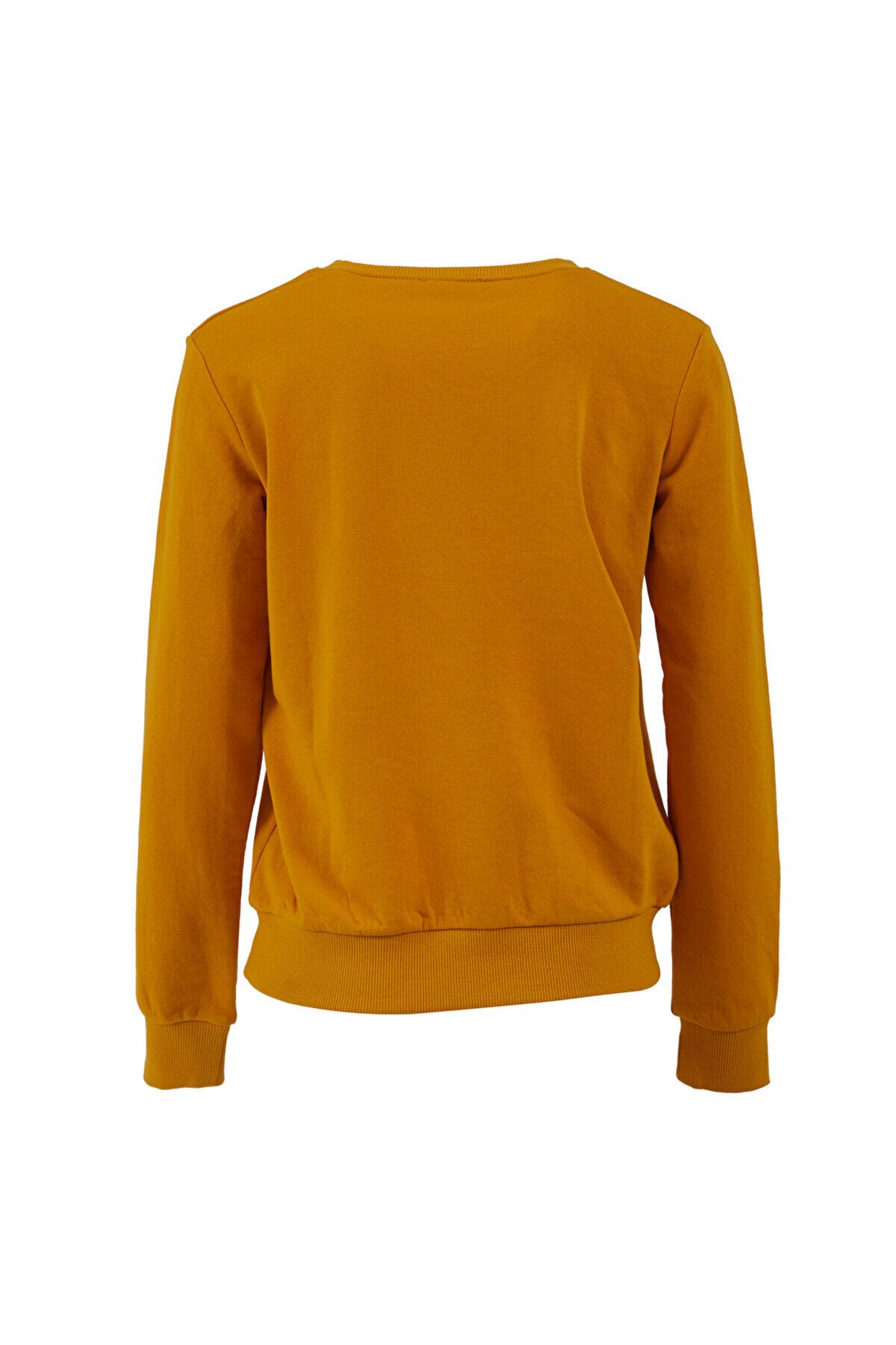 Ltb-Yellow Sweatshirt with Round Neck Logo 2