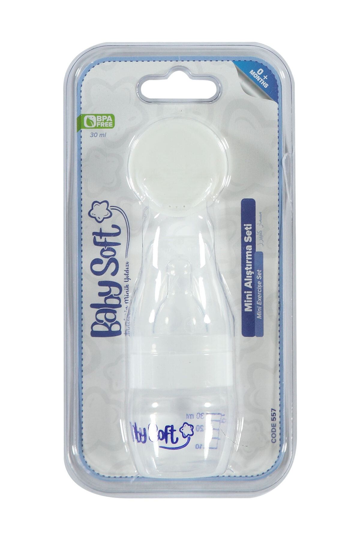 Babysoft Baby Soft PP Mini Biberon Suluk Alıştırma Seti 30 ml Beyaz