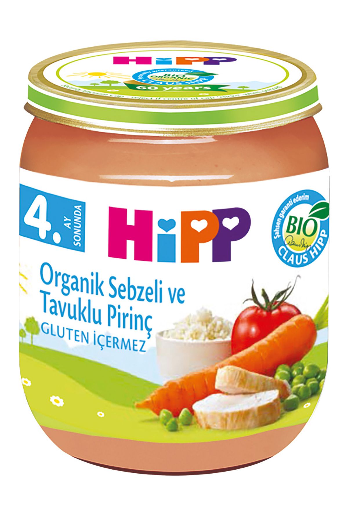 Hipp Organik Sebze Ve Tavuklu Kremalı Pirinç 125 gr