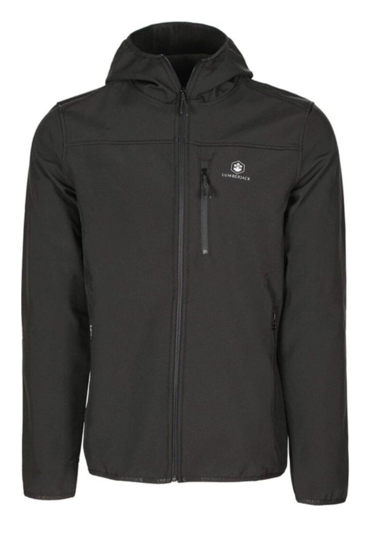 لامبرجک کاپشن ورزشی مردانه ضد آب مشکی Gt16 از جنس Softshell