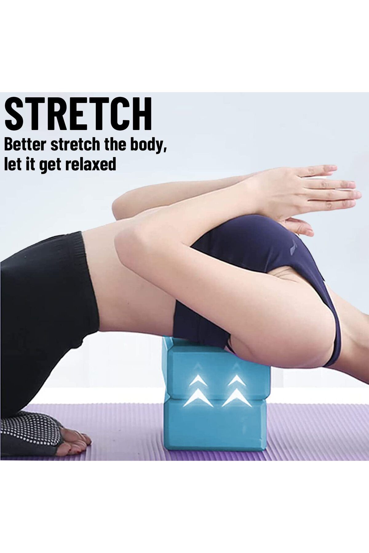 Endless-Everlast Yoga Brick of Size 3 * 6 * 9 Inches | Blue | Material : EVA Foam 4