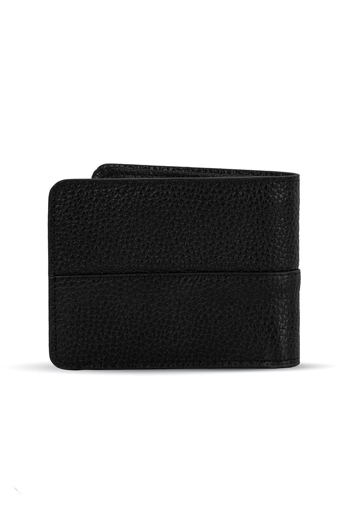 Deri Company-Men's Genuine (real) Floater Leather Wallet Black113539 2