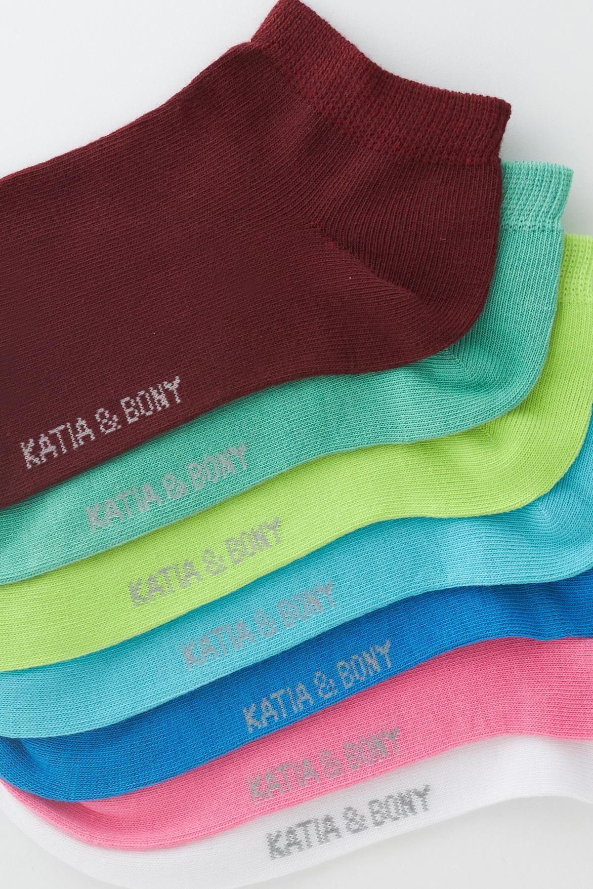 Katia&Bony-Set of 7 Colorful Women's Booties Socks 2