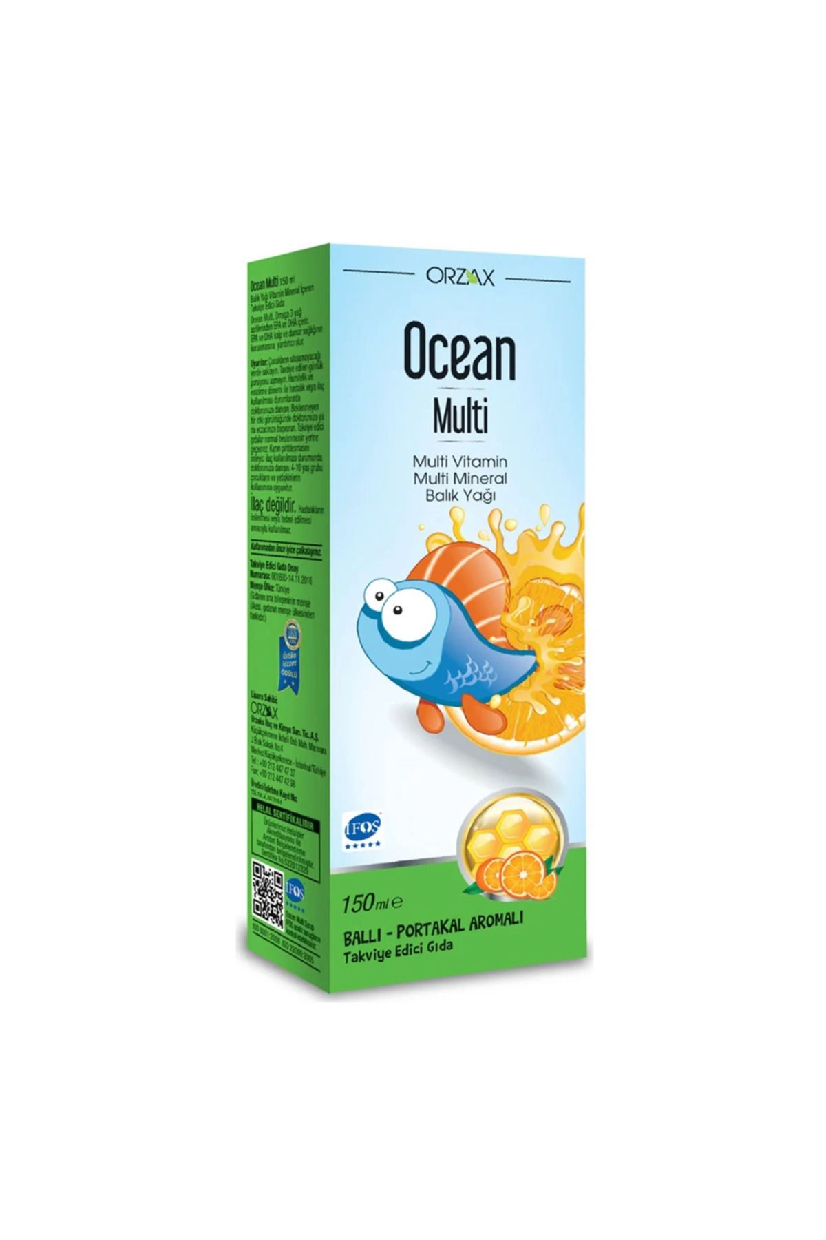 Ocean Multi 150 ml Bal ve Portakal Aromalı