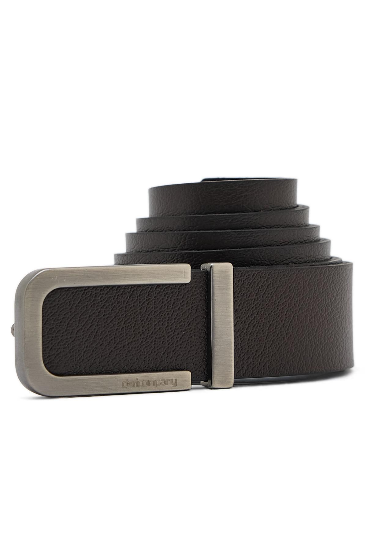 Deri Company Curea Din Piele Maro Pentru Bărbați - Model Masculin - 130 CM