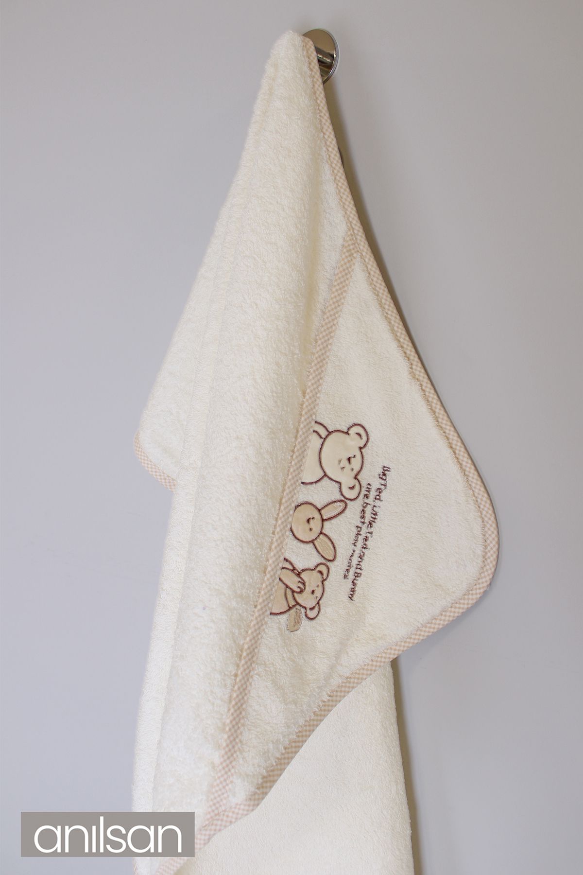 Anılsan-100% Cotton Baby Swaddle Towel - Cute Soft Baby Towel Options 3