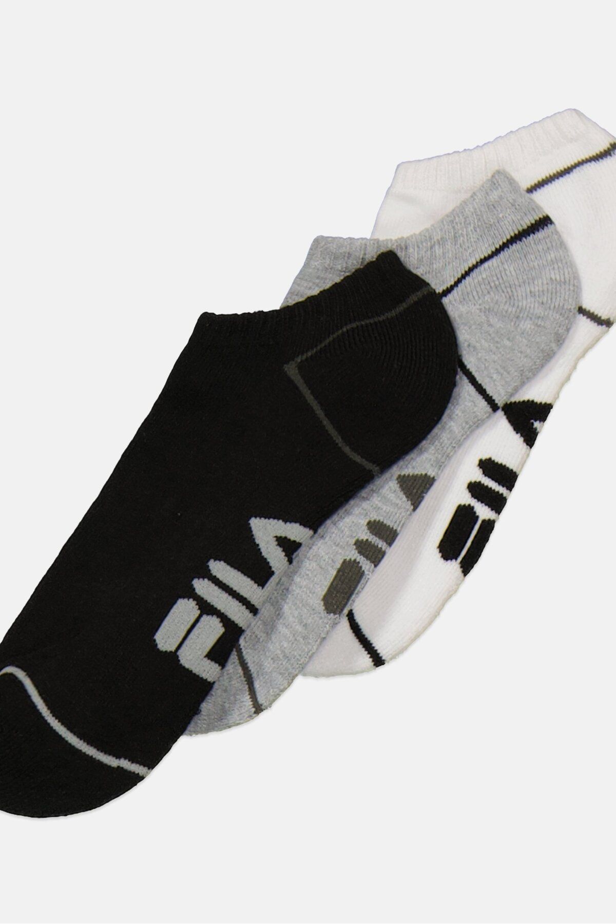 Fila-Women 6 Pairs Brand Logo Crew Socks, White Combo 2