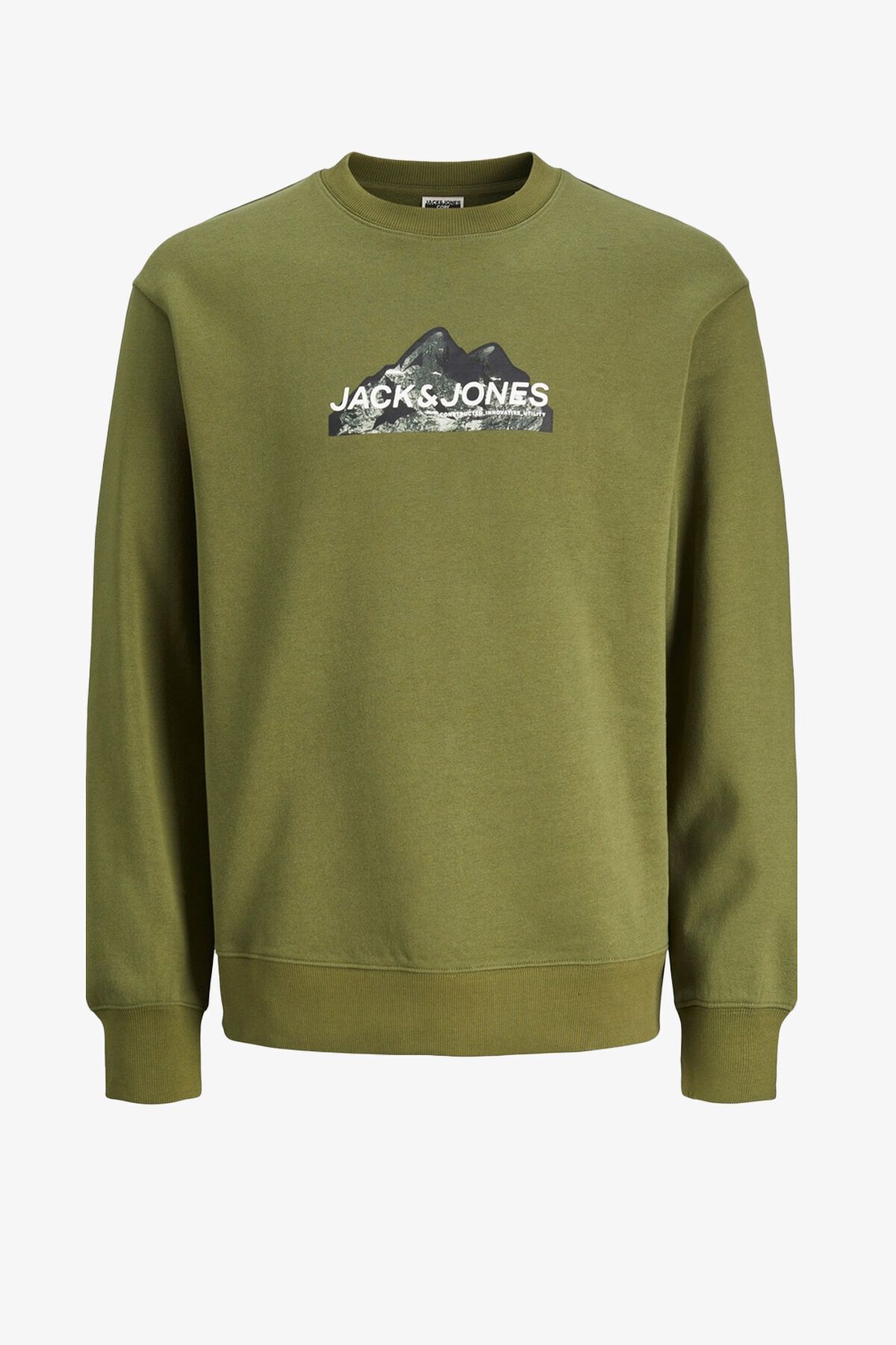 سویشرت سبز مردانه Jack & Jones Jcomountain 12262094-Cypress