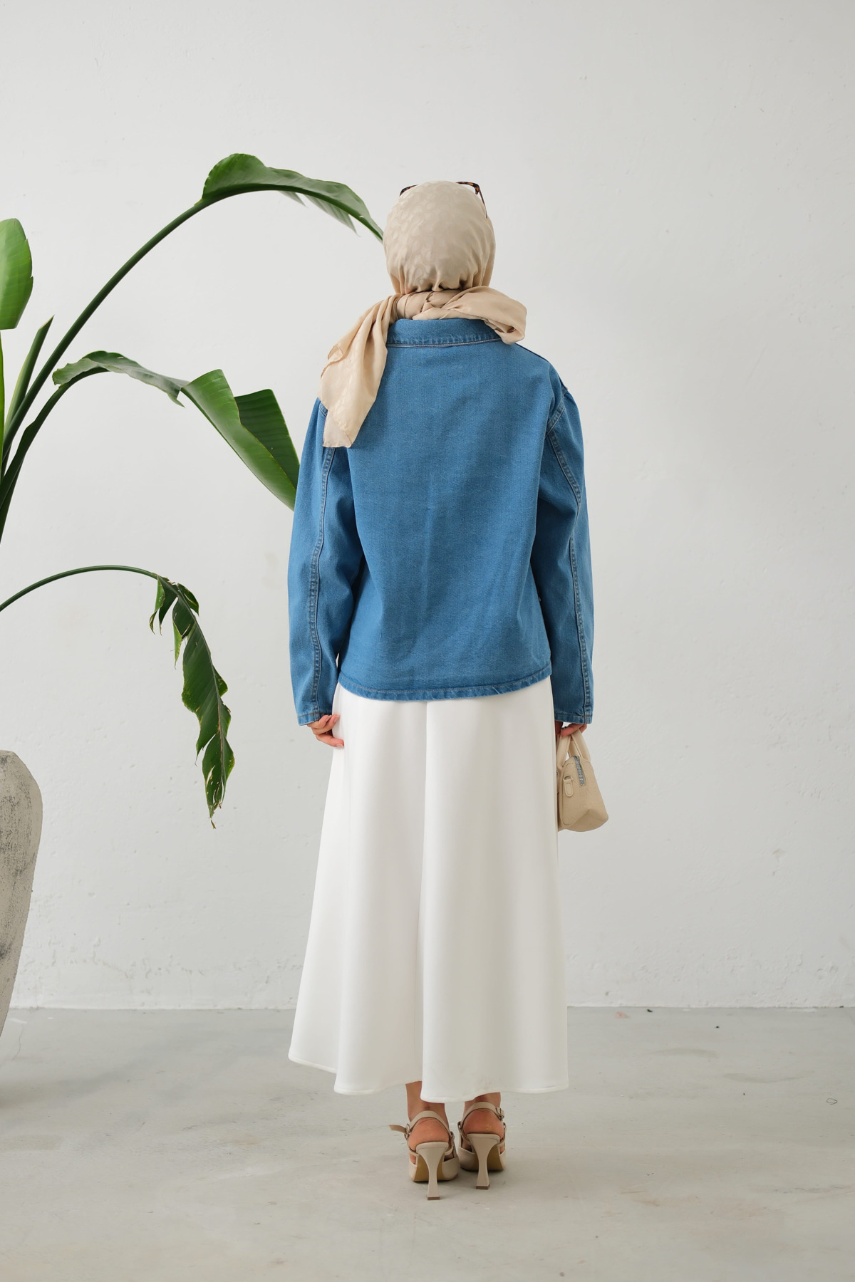 lurex moda  Bağlamalı Kısa Ceket - Görsel 8