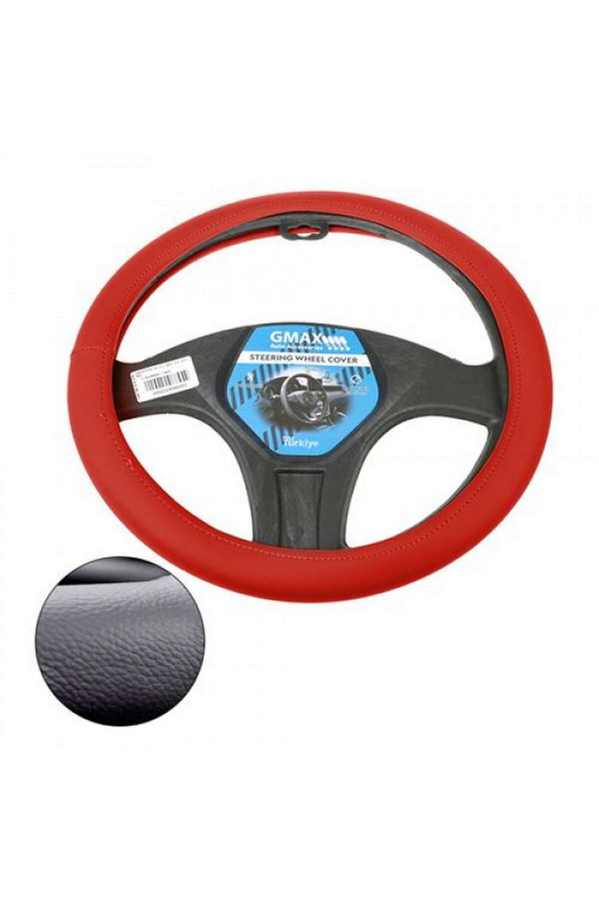 gmax-Plain Claret Red Steering Wheel Cover - 38cm with Bag, Model 103008 1
