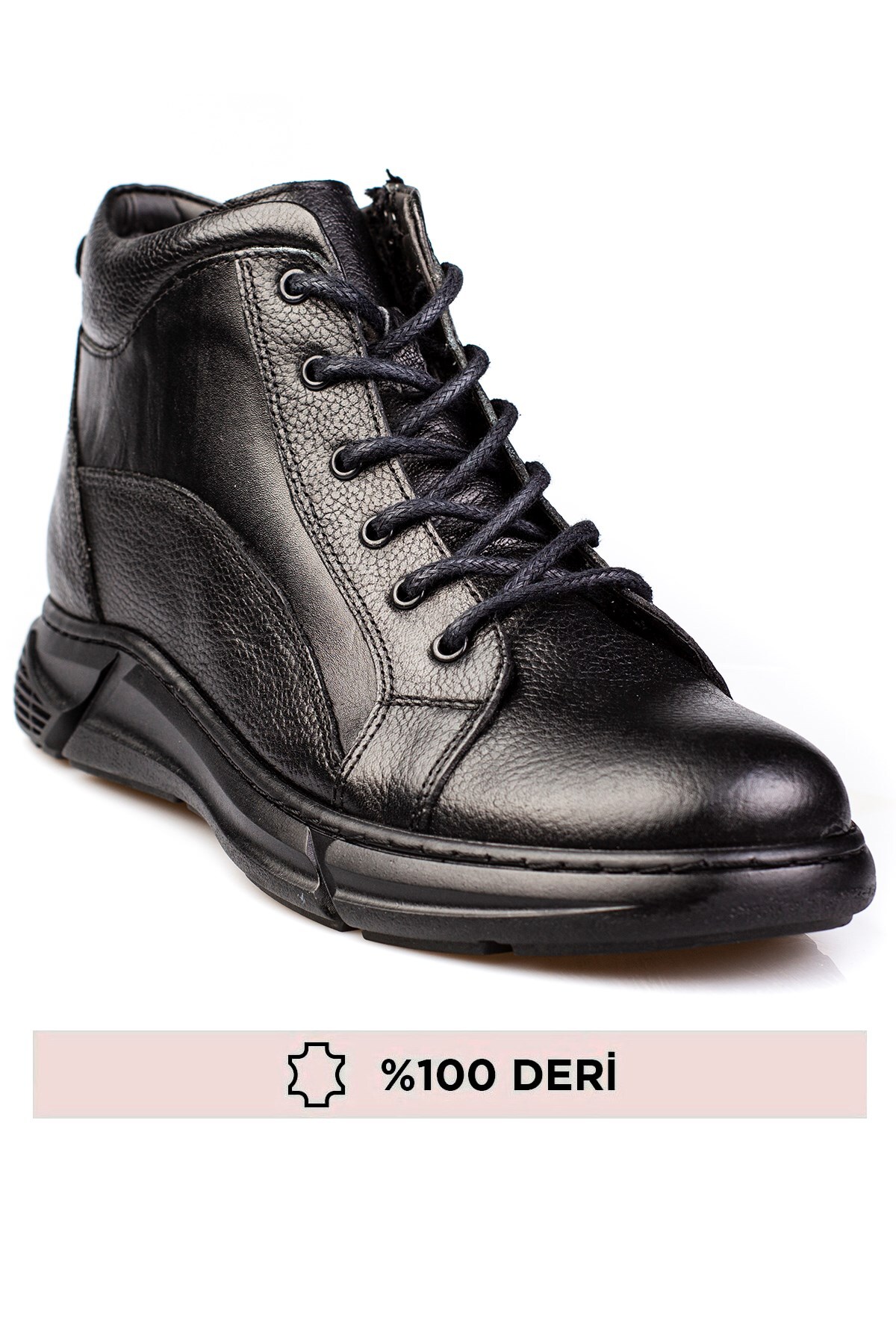 depderi  Hakiki Deri, Su Geçirmez, Fermuarlı, Kürklü, Deri Erkek Bot - Görsel 7