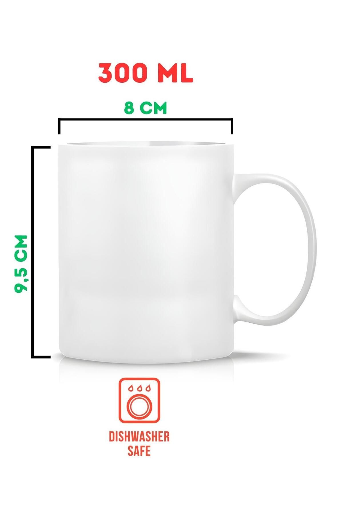 ESHAMPER-Funny Slogan - Flork Sticker Themed - 1 Mug Cup Large Size 300 ml 5
