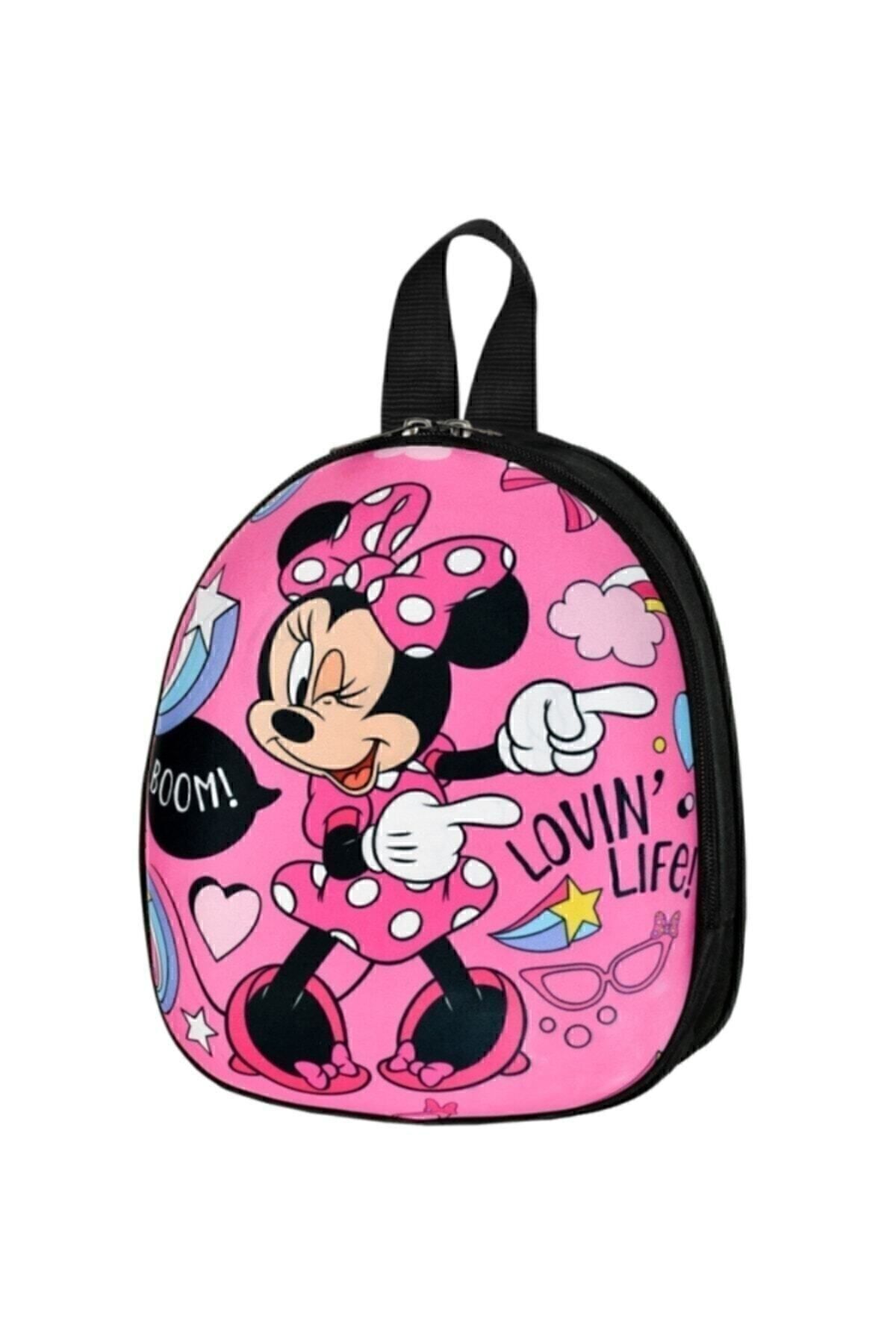 Nuya Accessory 3d Kabartmalı Minnie Mouse Anaokulu Kreş Ve Günlük Kullanım Sırt Çantası 2-5 Yaş