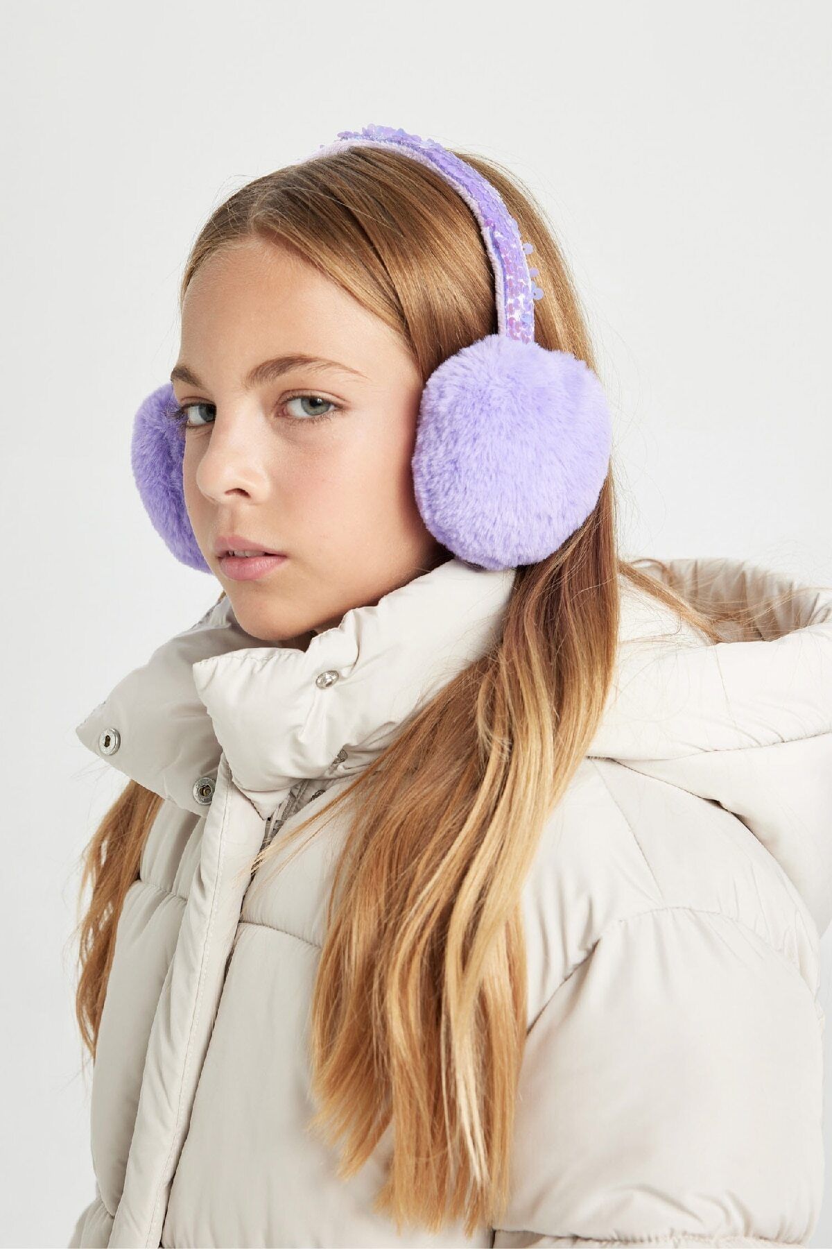 DeFacto-Girl's Plush Earmuff - C7673A824Wn 1