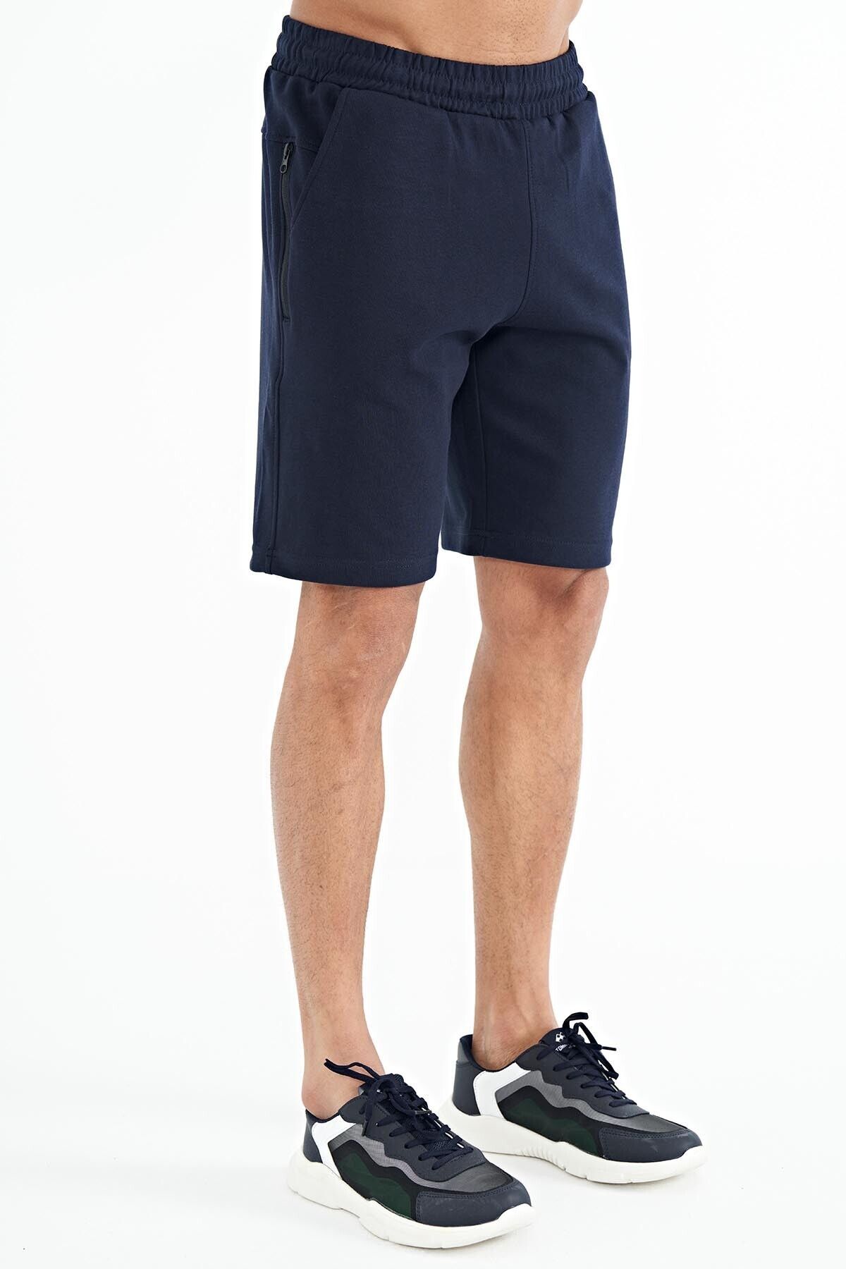 AIR JONES-Alva Indigo Printed Men's Shorts - 81245 3