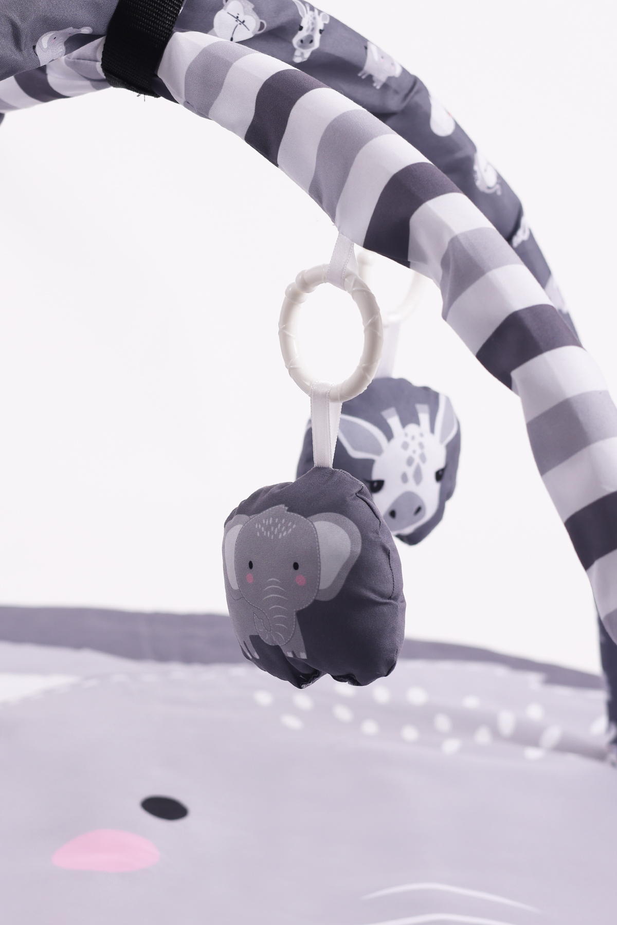 Jusso 3 Boyutlu Dokunuş Safari Hayvanlar Oyun Halısı 115*115 cm fotoğrafı 2 (önizleme)