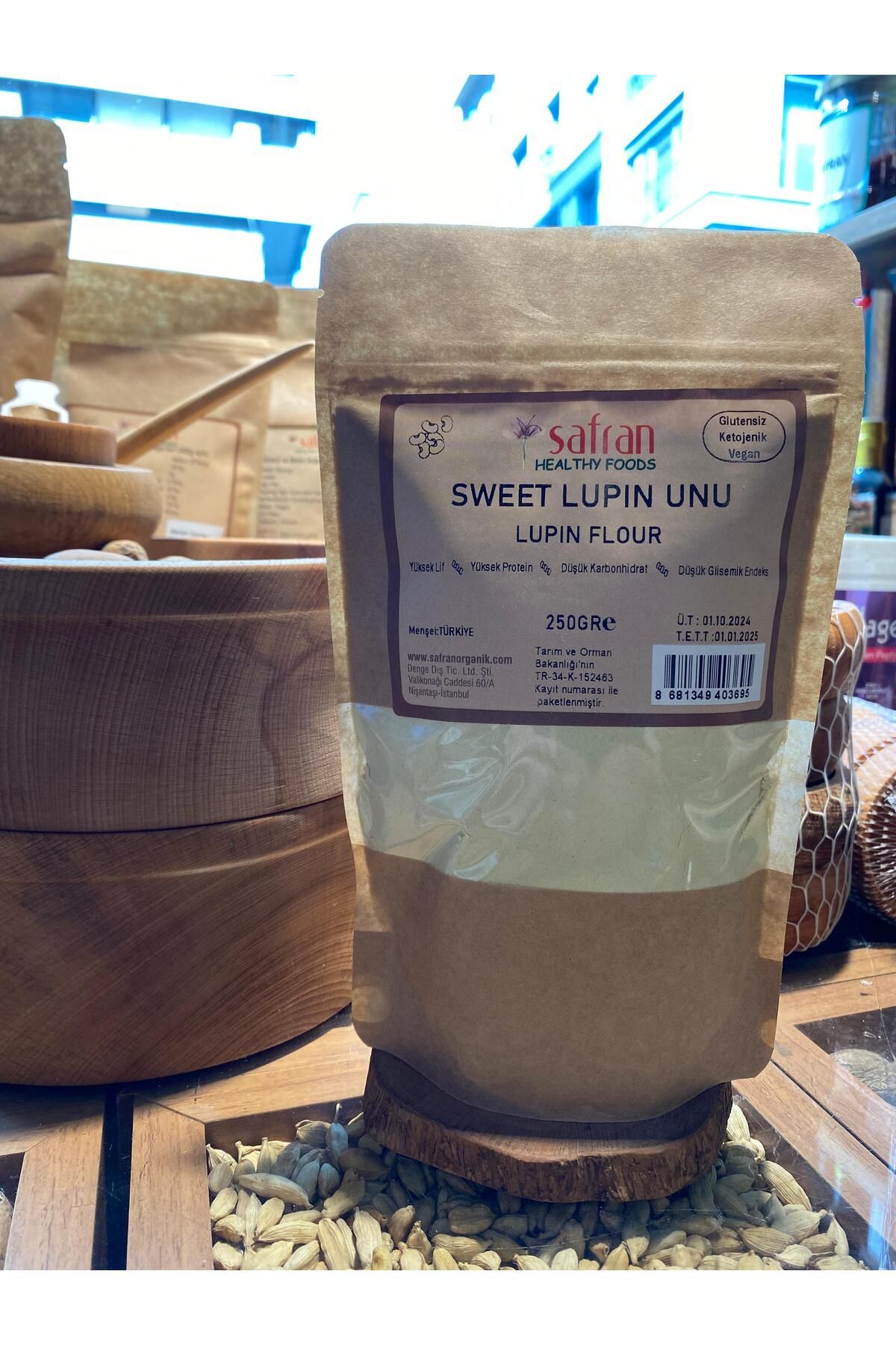 Safran Ketojenik & Glutensiz Tatlı Lupin Unu 250gr