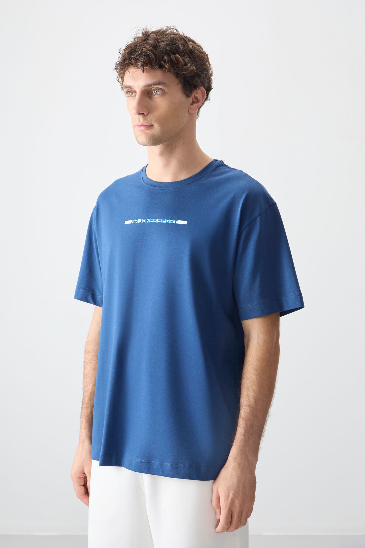 تی شرت مردانه پارلمان 100 ٪ پنبه ضخیم میز نرم و مناسب طرح دار T SHIRT 88358 Air Jones
