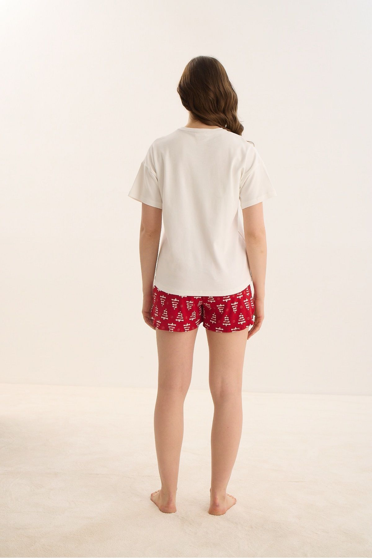 Sevim-15965 Printed Shorts Set 4