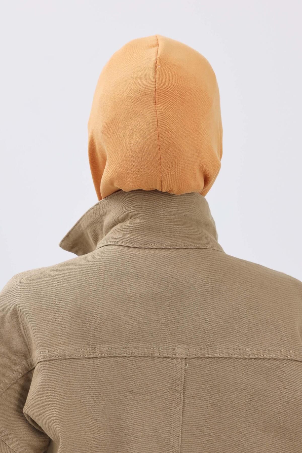 Aisha's Design-Winter Hijab Cap with Cross Detail on the Front, Tb-4Rb 3