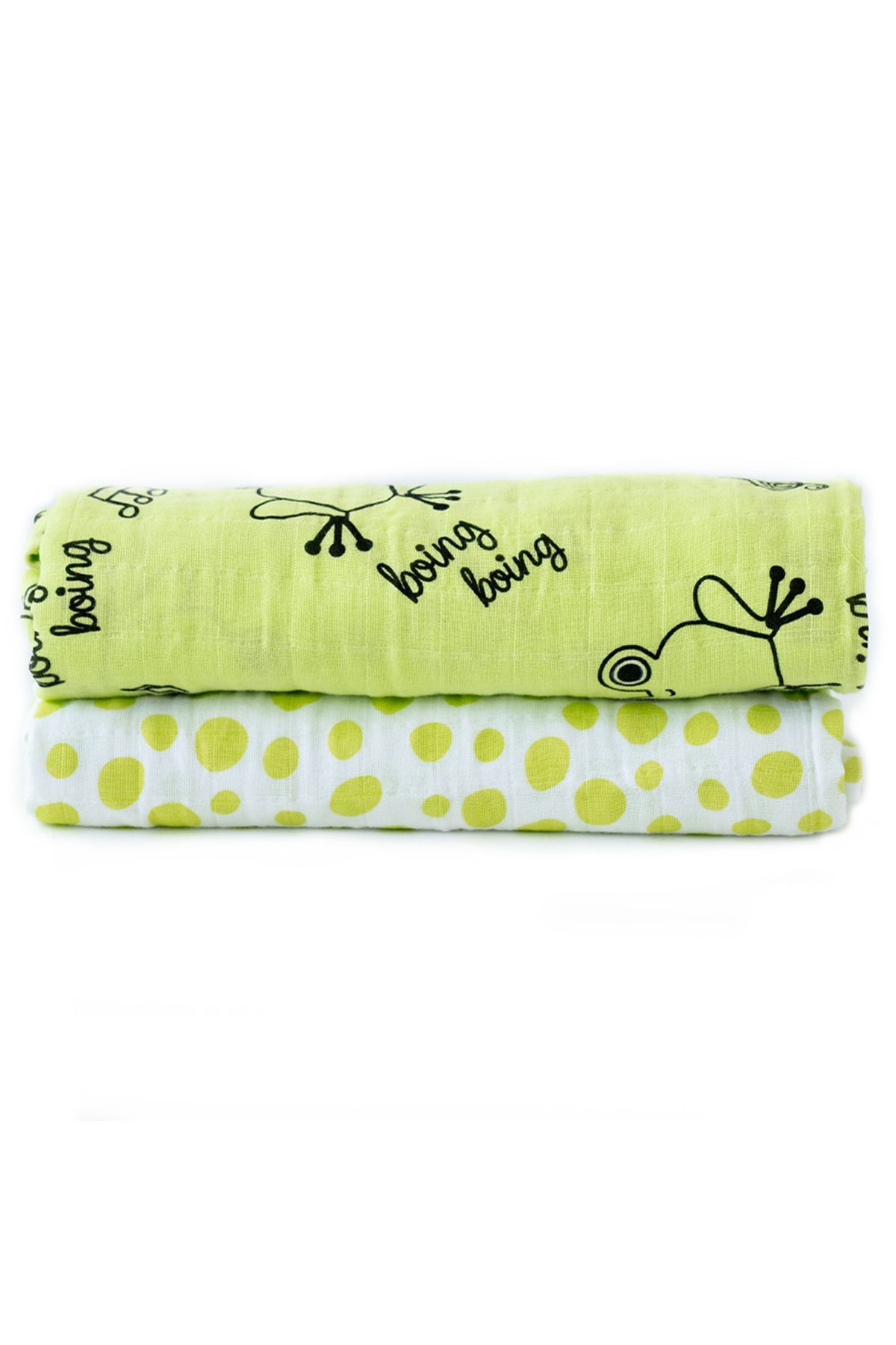 Milk & Moo-Milk&Moo Cacha Frog Musselin Wickeldecke 2er-Set 3