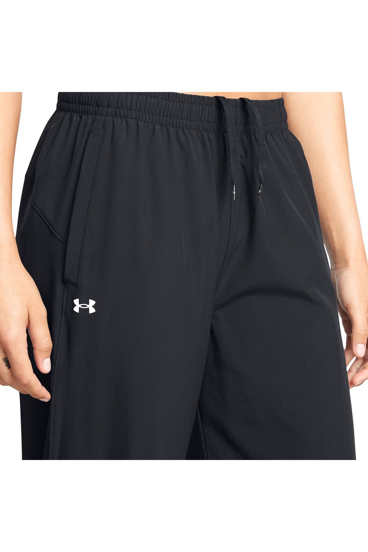 Under Armour-Rival Women's Black Sweatpants - Casual Style 1386453 -001 4