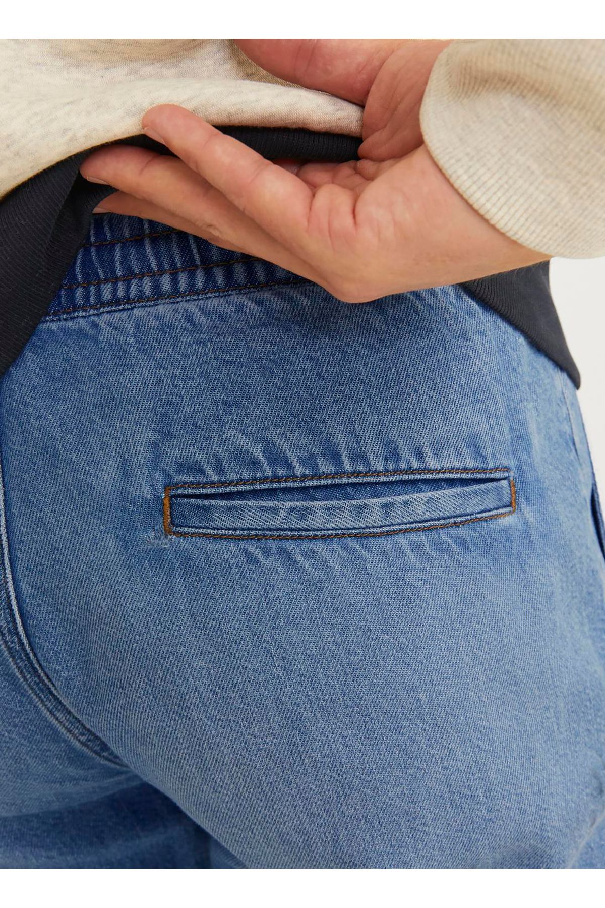 شلوار جین سفید مردانه کمر بلند مردان آرام 12259206JJJIKANE JJJOGGER WI 088 Jack & Jones Jack & Jones