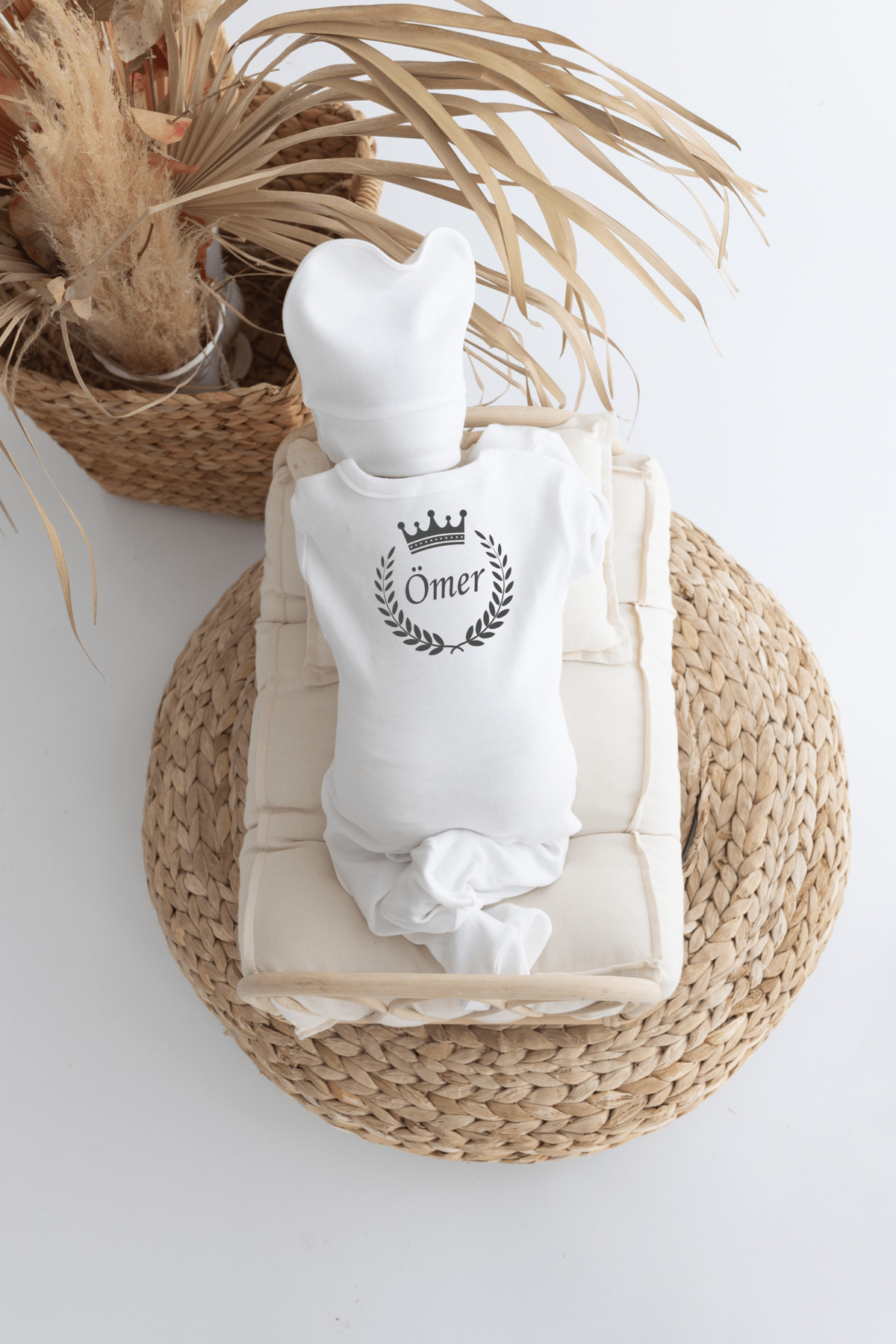 Bebe wini Isime Özel %100 Pamuk Baskılı 11'li Isimli Organik Bebek Hastane Çıkışı fotoğrafı 3 (önizleme)