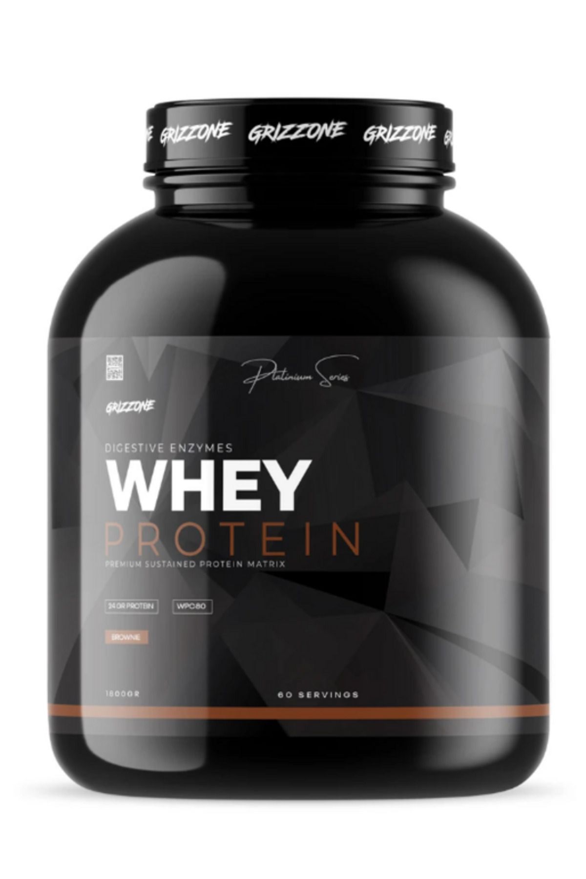 Grizzy Pro Whey Protein 1800 gr 60 Servis Brownı Aromalı