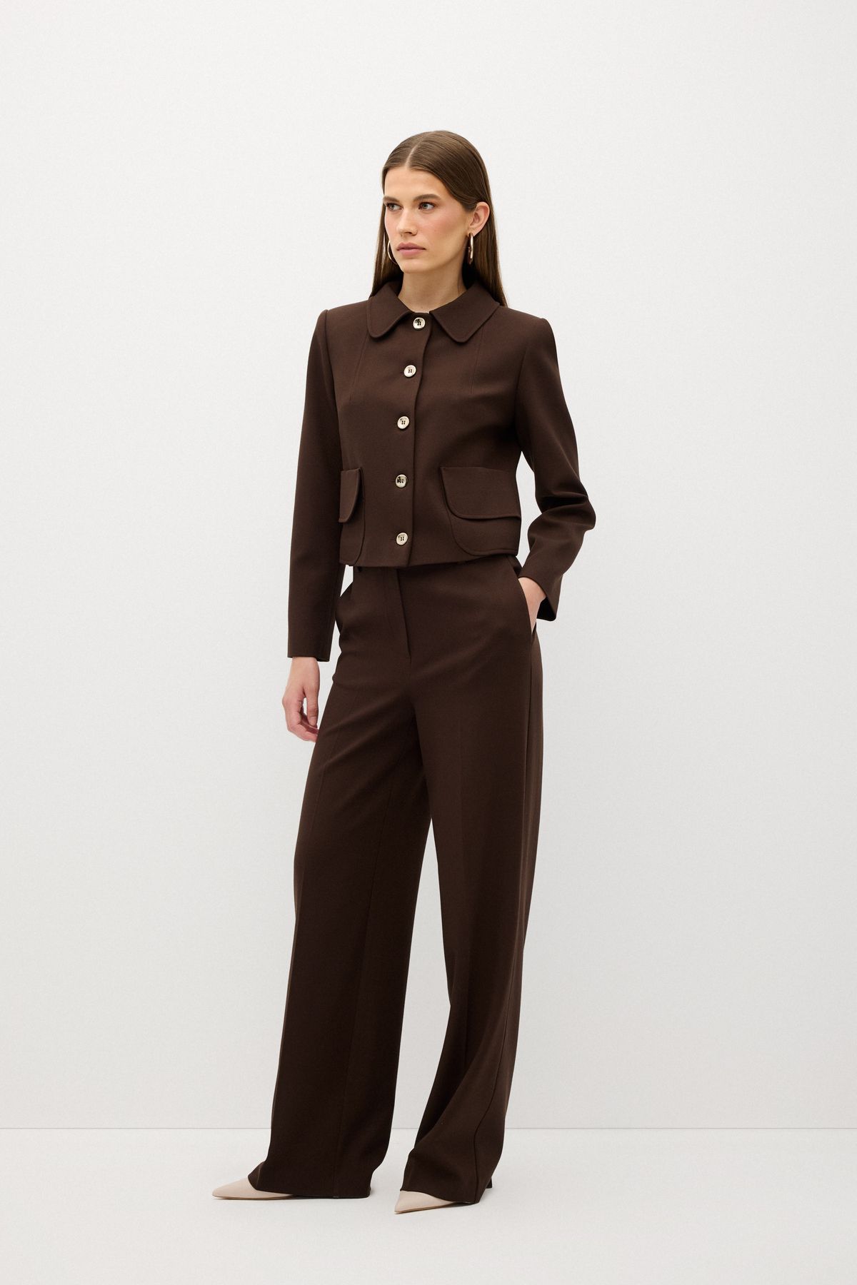 adL-Wide Leg Belted Trousers 4