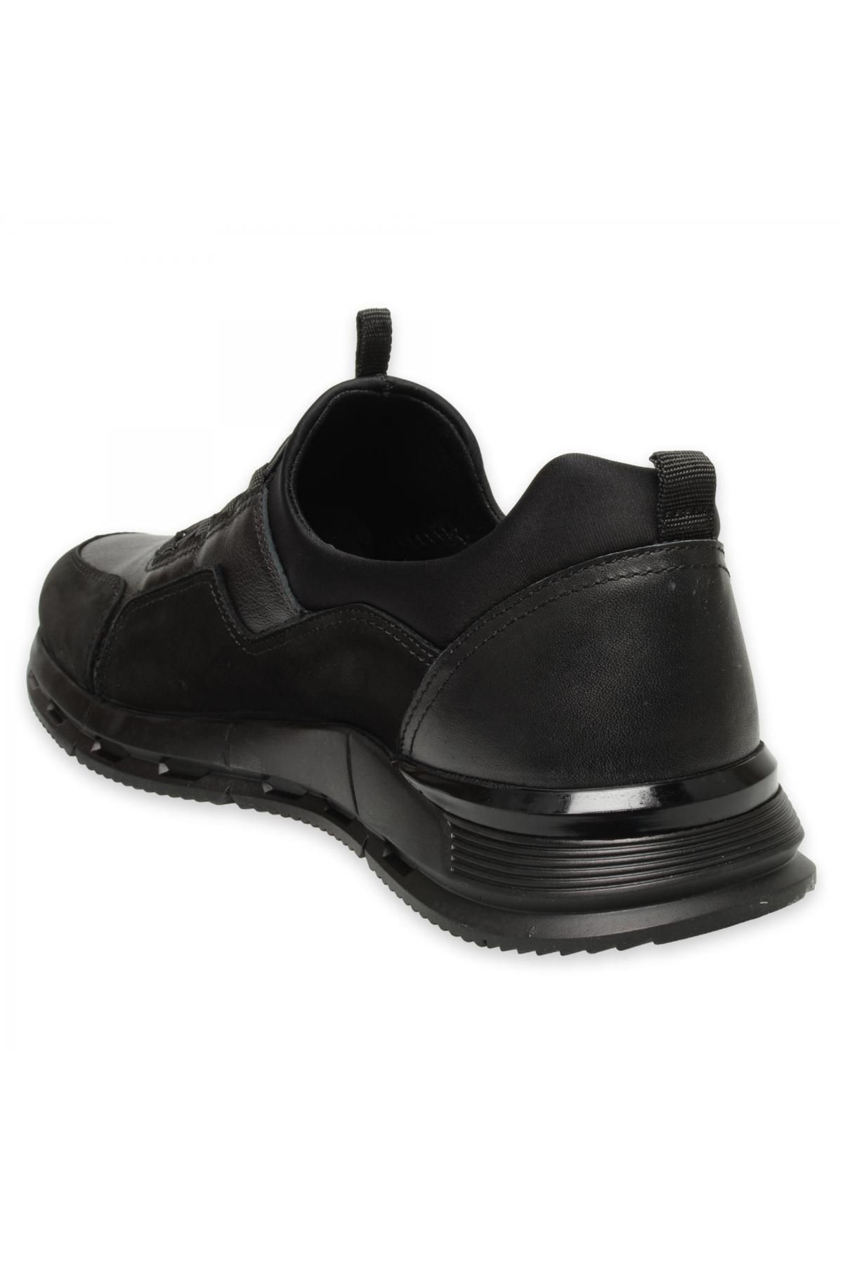 Forelli-Pantofi pentru bărbați Saltuk 46602 Casual din piele neagră 4