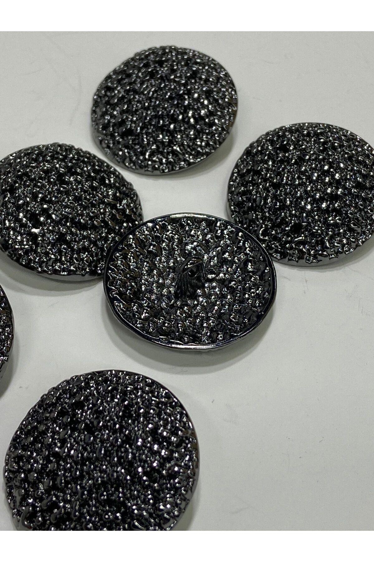 karantuhafiye-Coat Top Coat button / design button / special coated button / Anthracite Set of 6 2.7 Cm 8