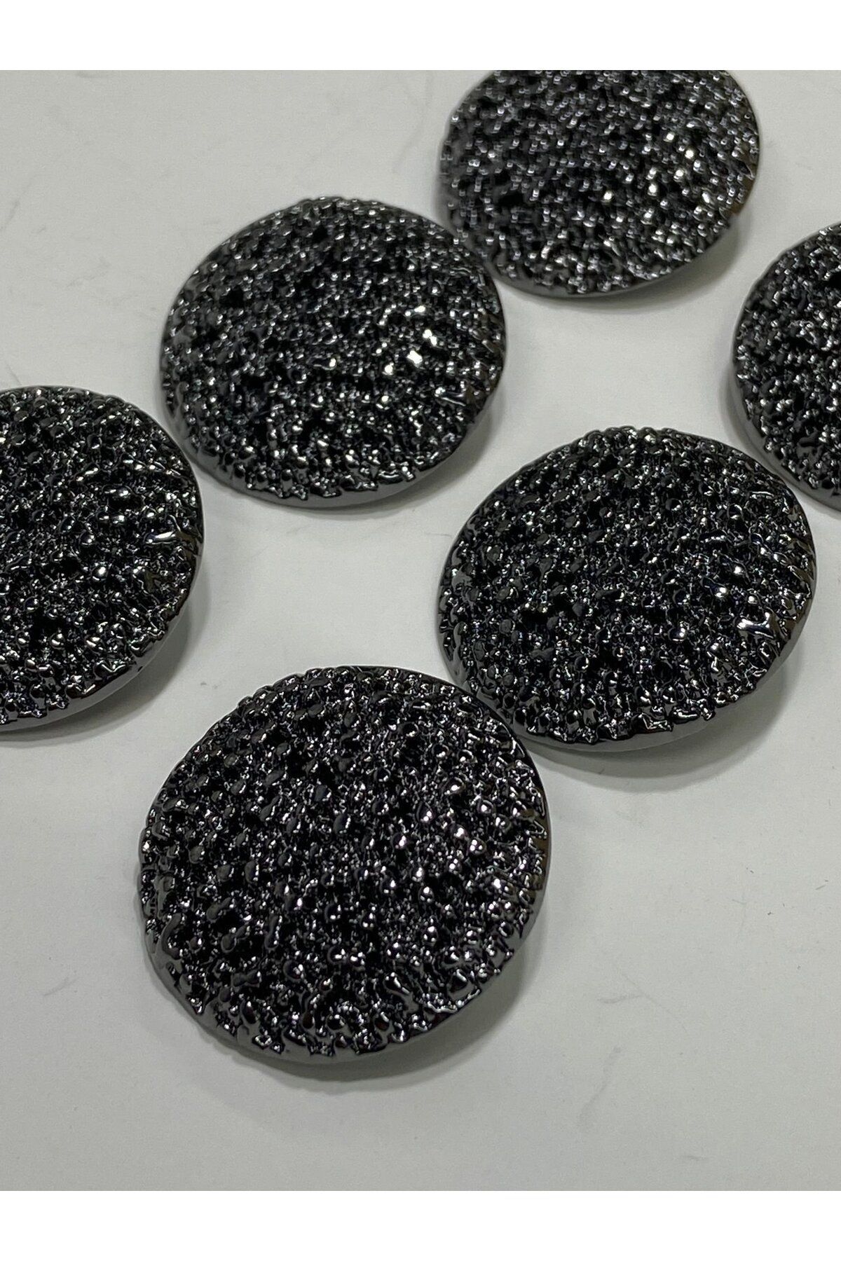 karantuhafiye-Coat Top Coat button / design button / special coated button / Anthracite Set of 6 2.7 Cm 4