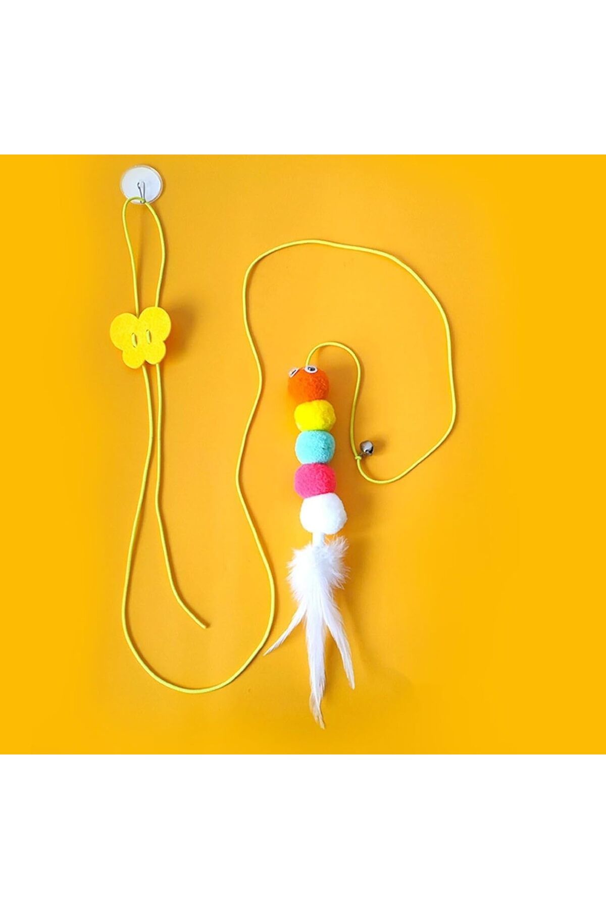 Busstier-Elastic Self-Adhesive Cat Playing Rod - Durable and Flexible, Fun Play Clocks 3