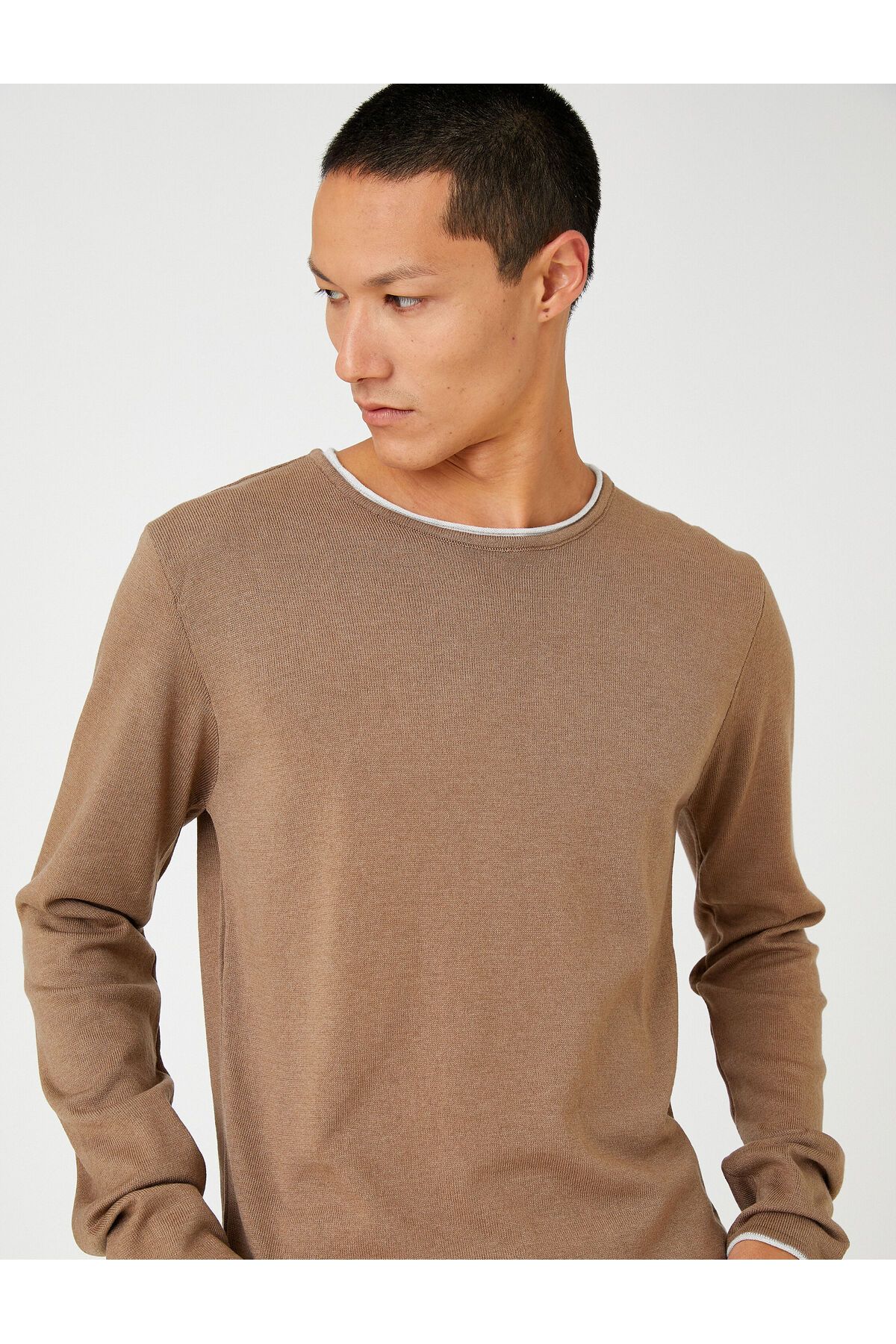 Koton-Basic Knitwear Sweater Crew Neck Long Sleeve 1