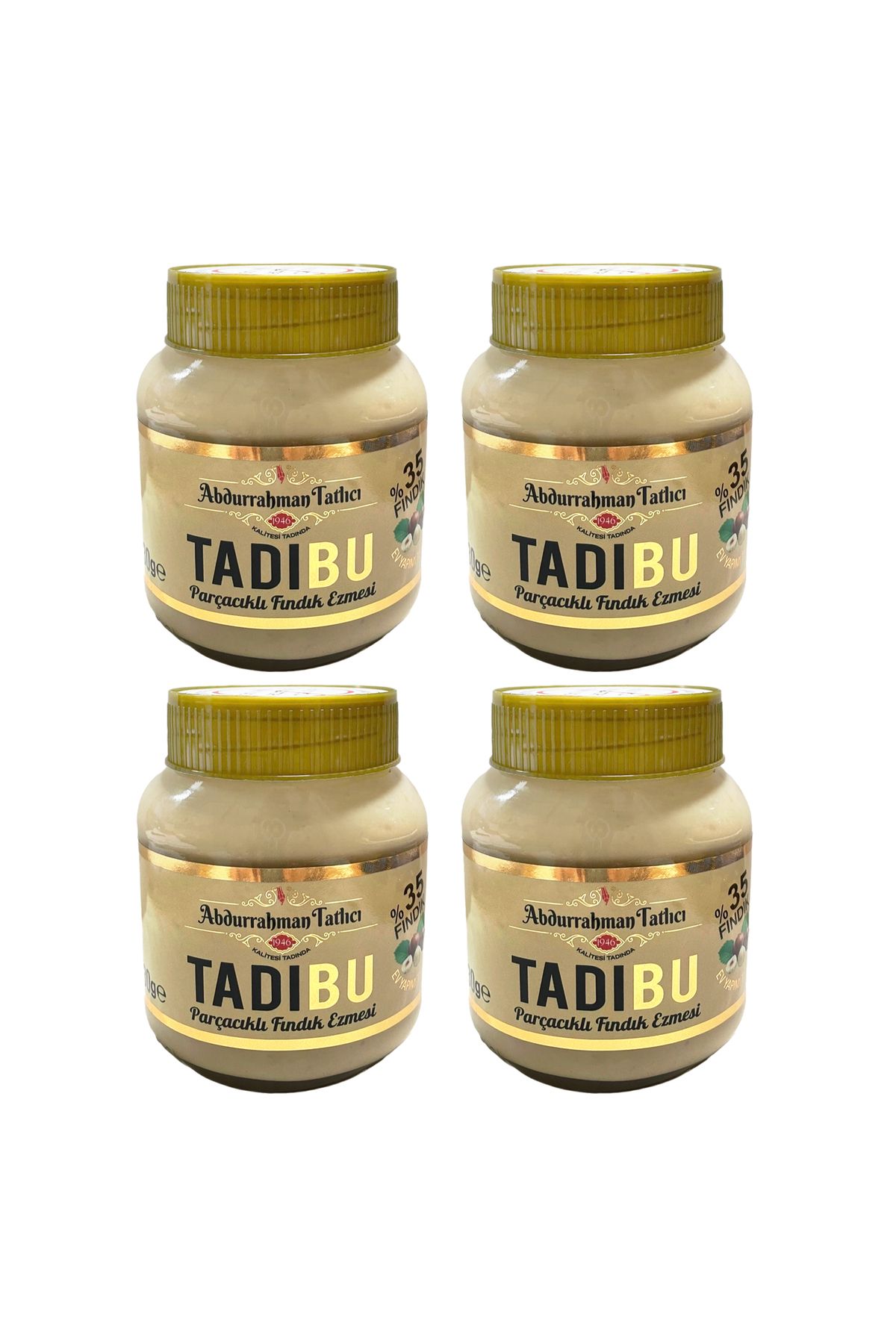 Abdurrahman Tatlıcı Abdurrahman Tatlıcı Tadıbu Parçacıklı Fındık Ezmesi 330 gr x 4 Adet