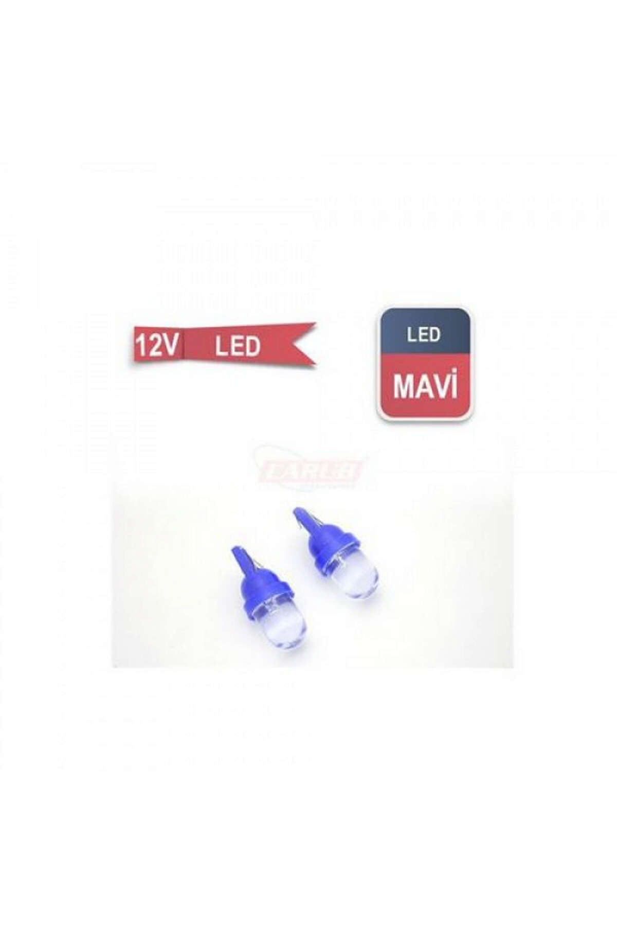 Ampul 12V T10  Led Fariçi Mavi 460122