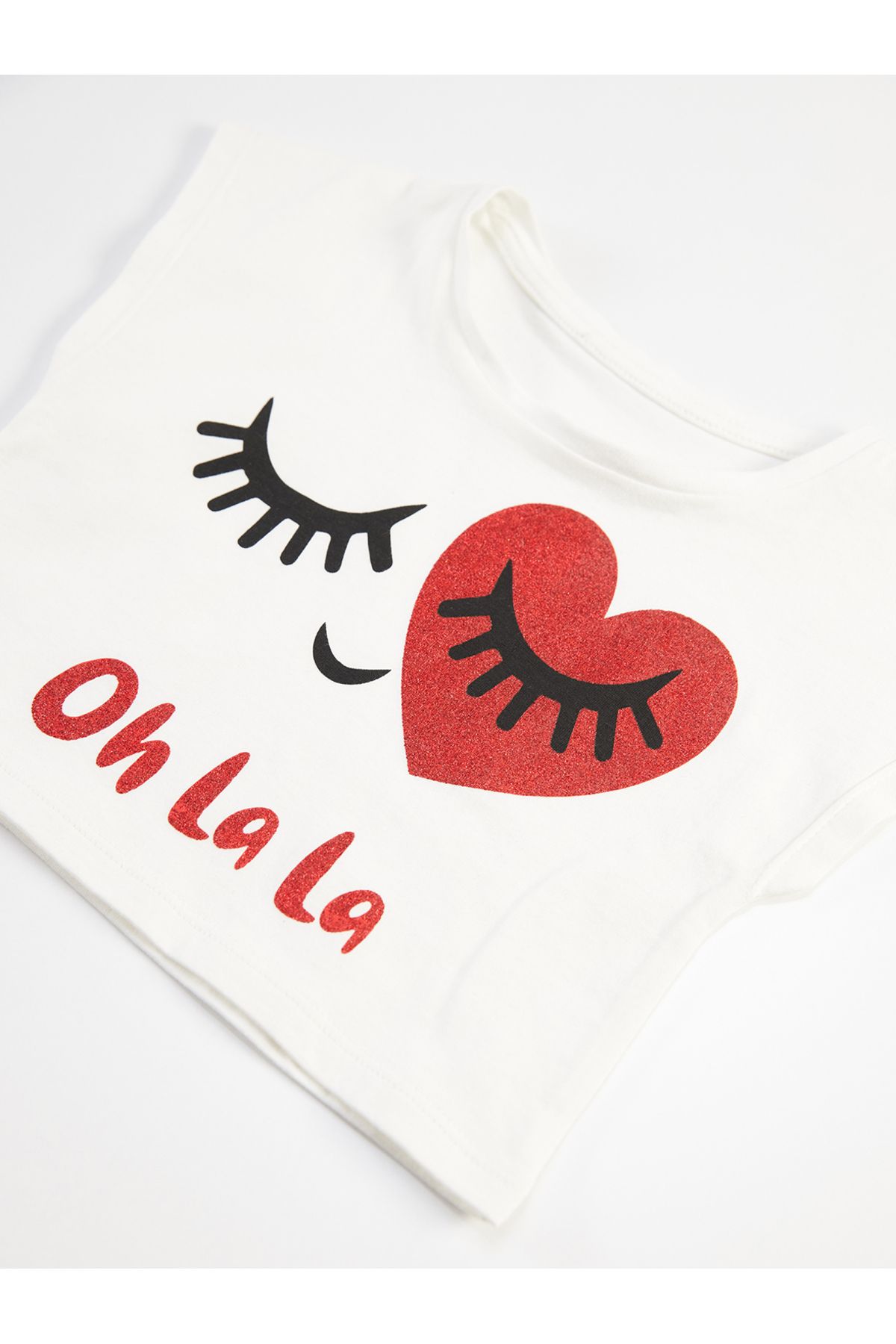 MSHB&G-Oh La La Glitzer-T-Shirt-Rock-Set für Mädchen 5