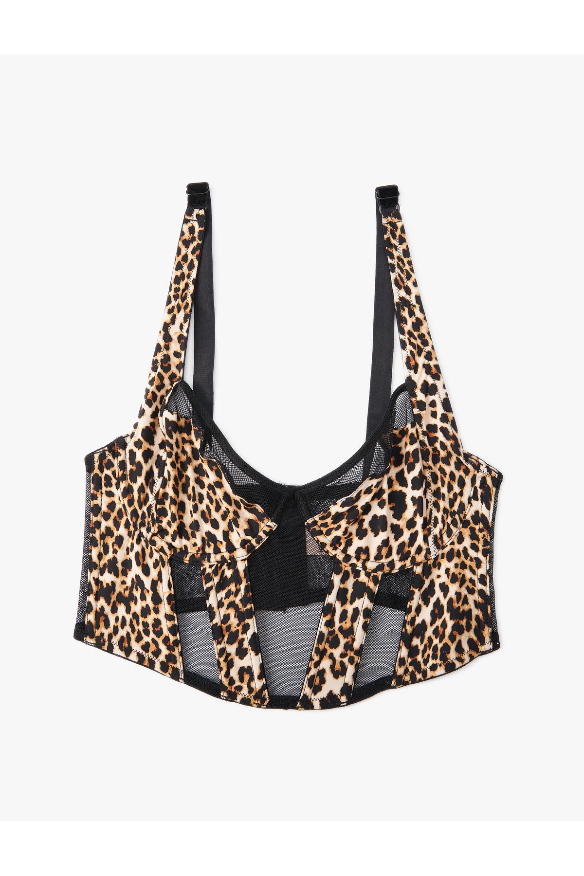Koton-Bralet Bra Leopard Pattern Underwire Capless Non-Padded 7