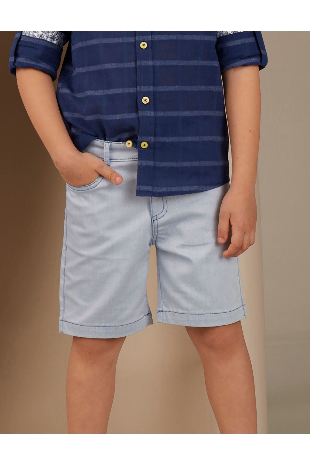 Ollie&Olla-Denim Look Boys' Shorts 1