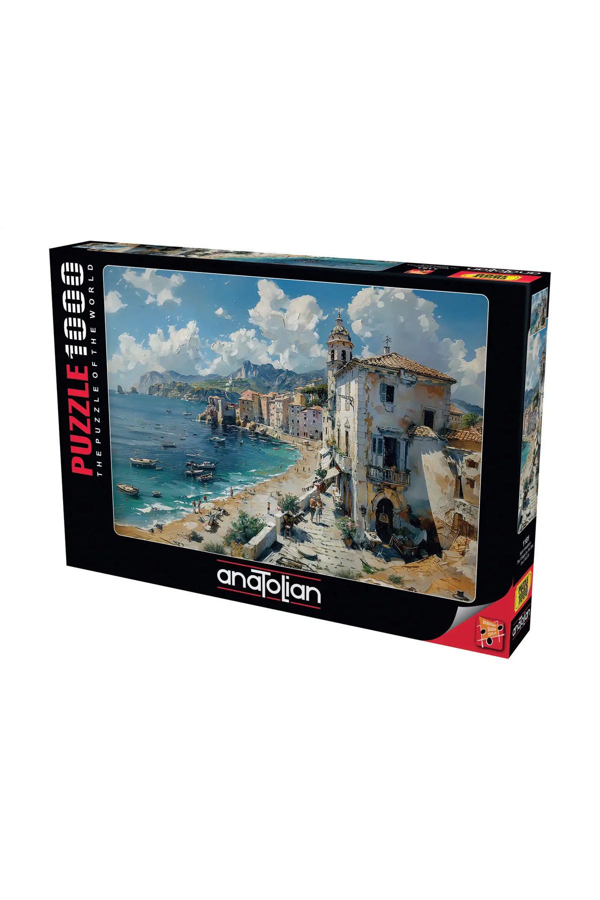 Anatolian Puzzle-1000 Piece Puzzle / Coastal Town - Code: 1181 1